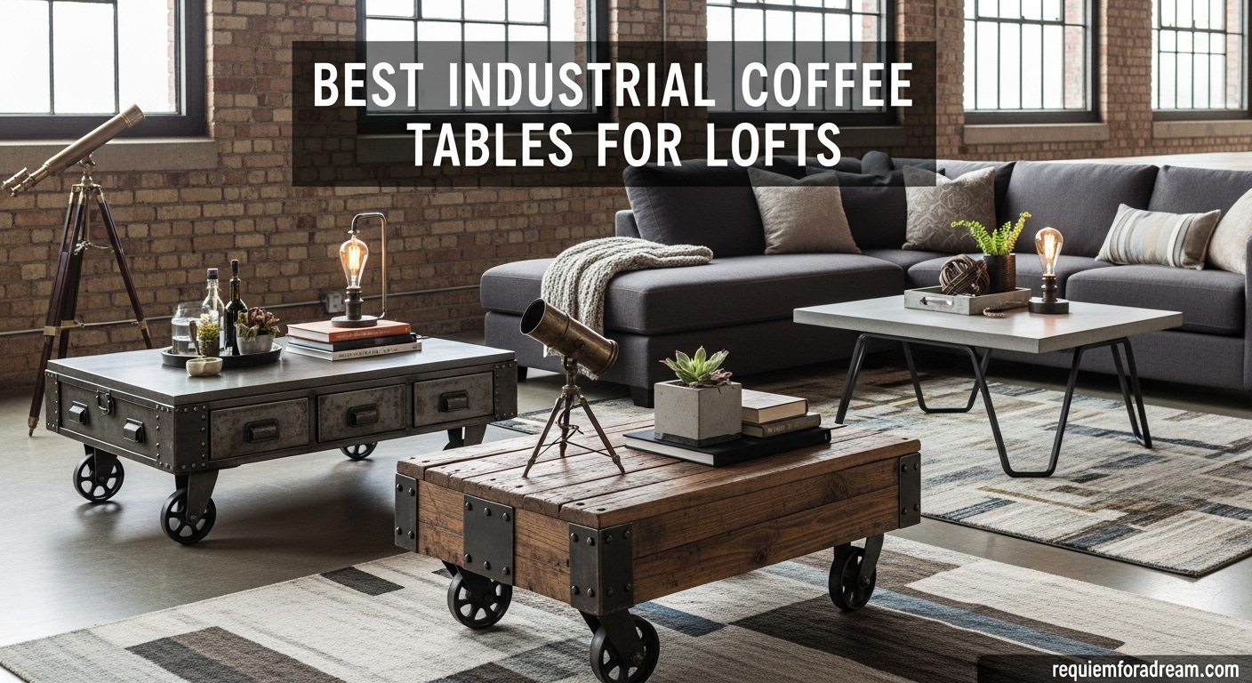 Best Industrial Coffee Tables for Lofts