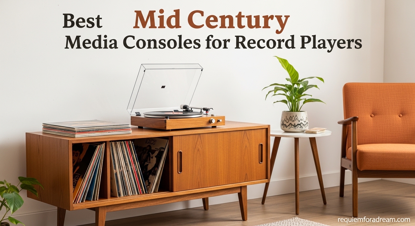 Best Mid Century Media Consoles for Record Players