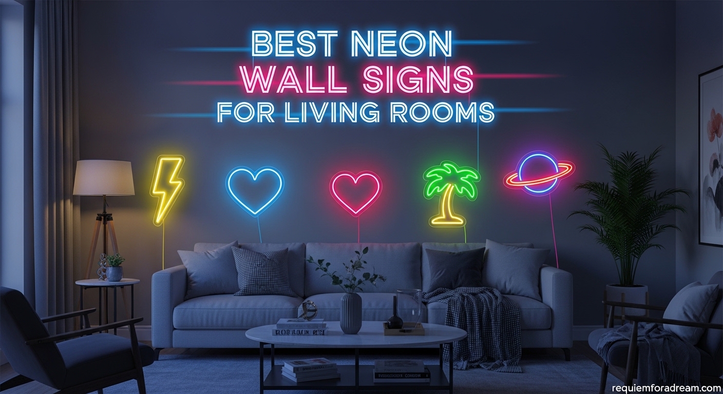 Best Neon Wall Signs for Living Rooms