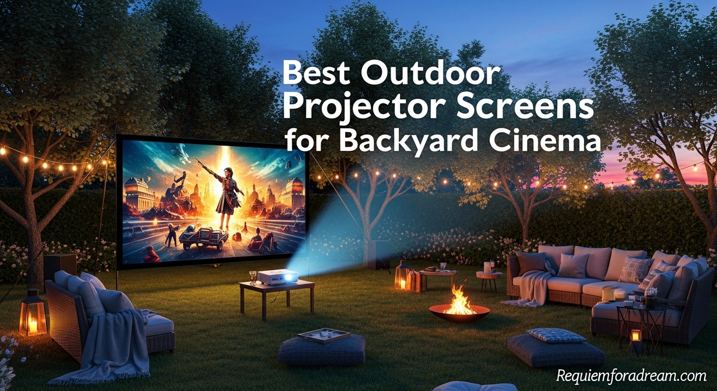 Best Outdoor Projector Screens for Backyard Cinema