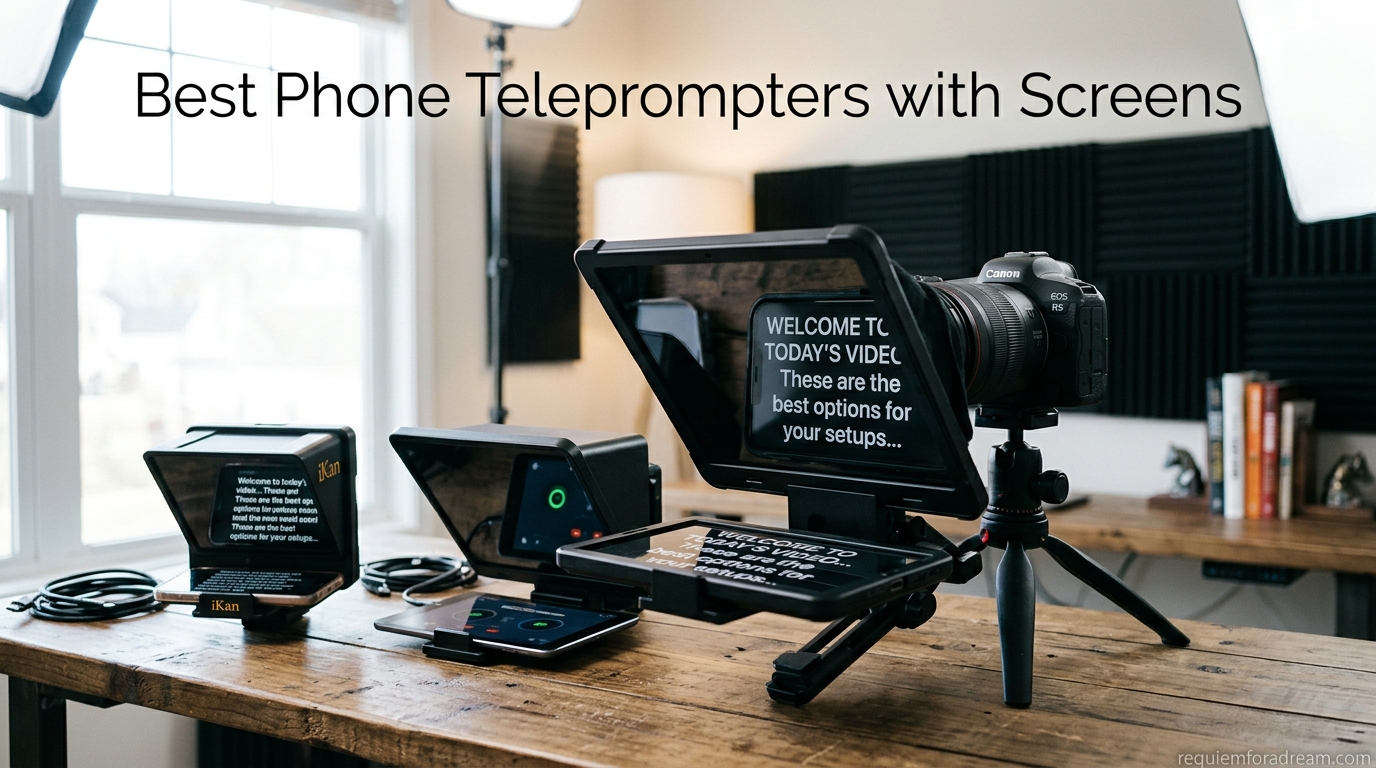 Best Phone Teleprompters with Screens