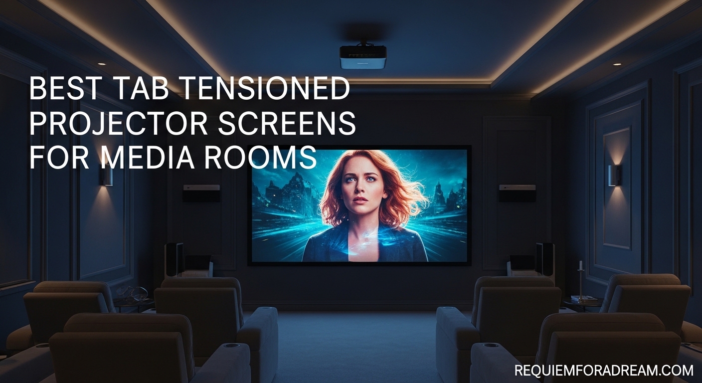 Best Tab Tensioned Projector Screens for Media Rooms