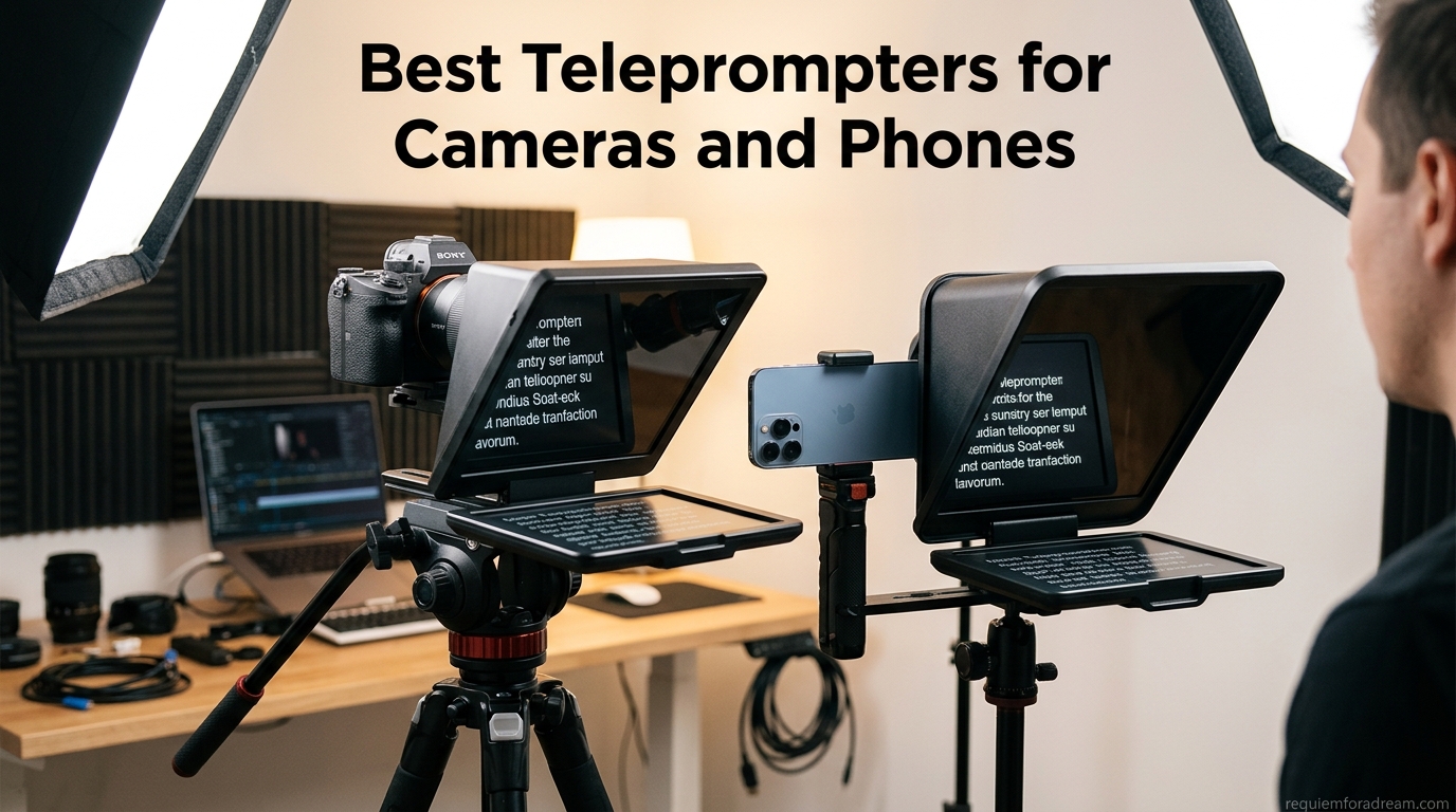 Best Teleprompters for Cameras and Phones