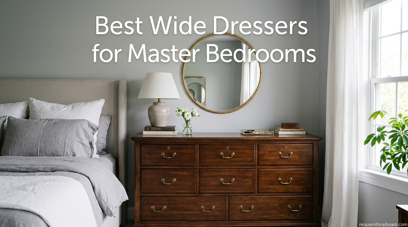 Best Wide Dressers for Master Bedrooms