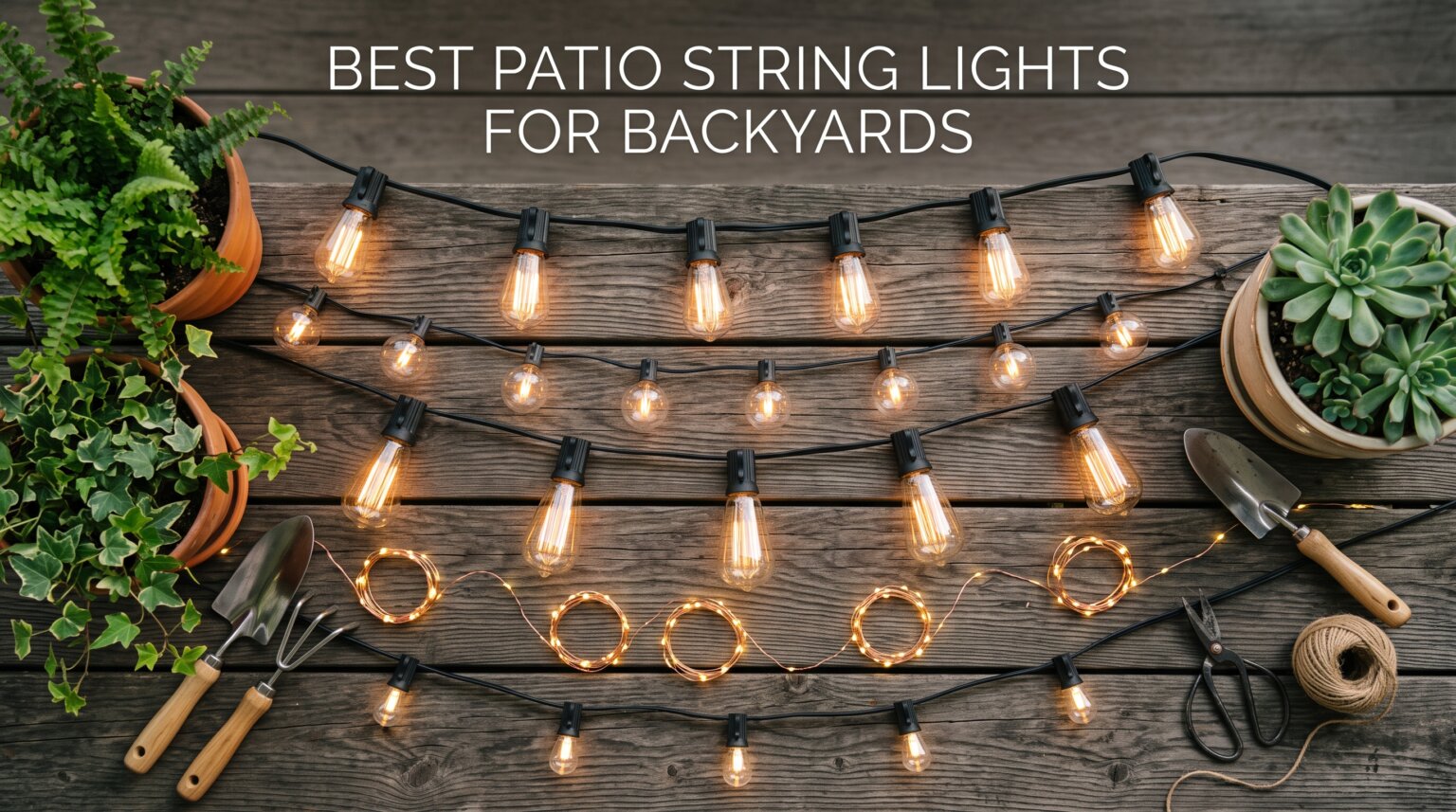 best patio string lights for backyards
