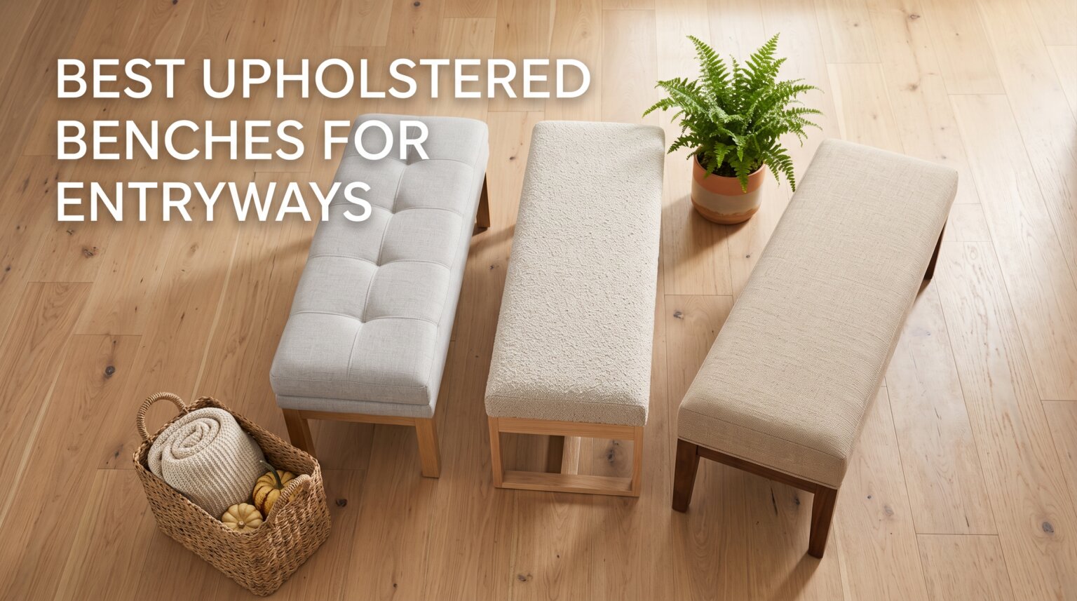 best upholstered benches for entryways