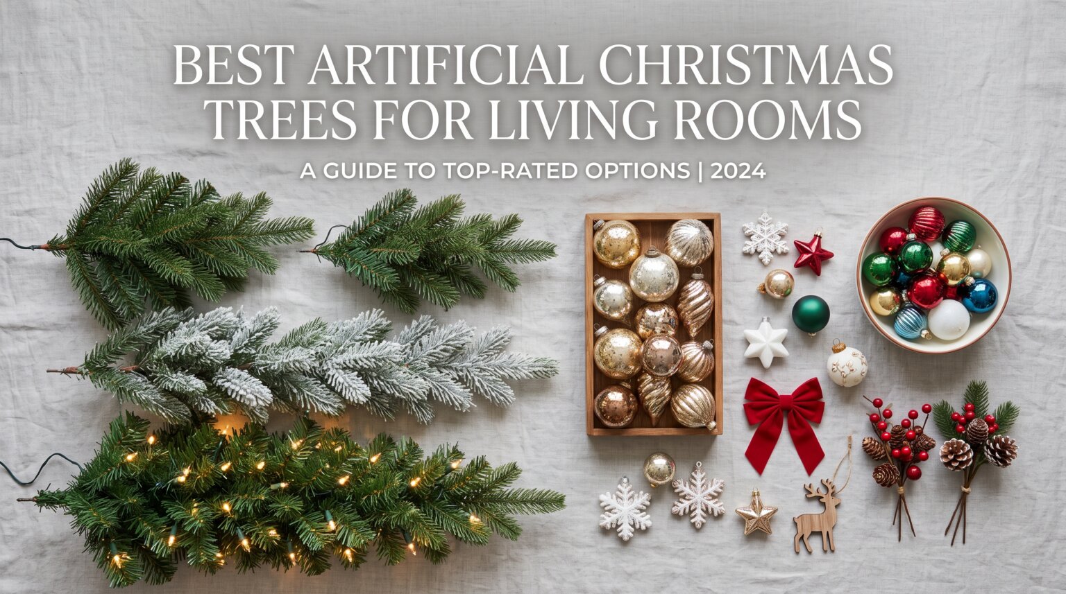 best artificial christmas trees for living rooms