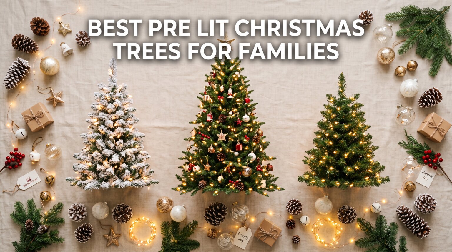 best pre lit christmas trees for families