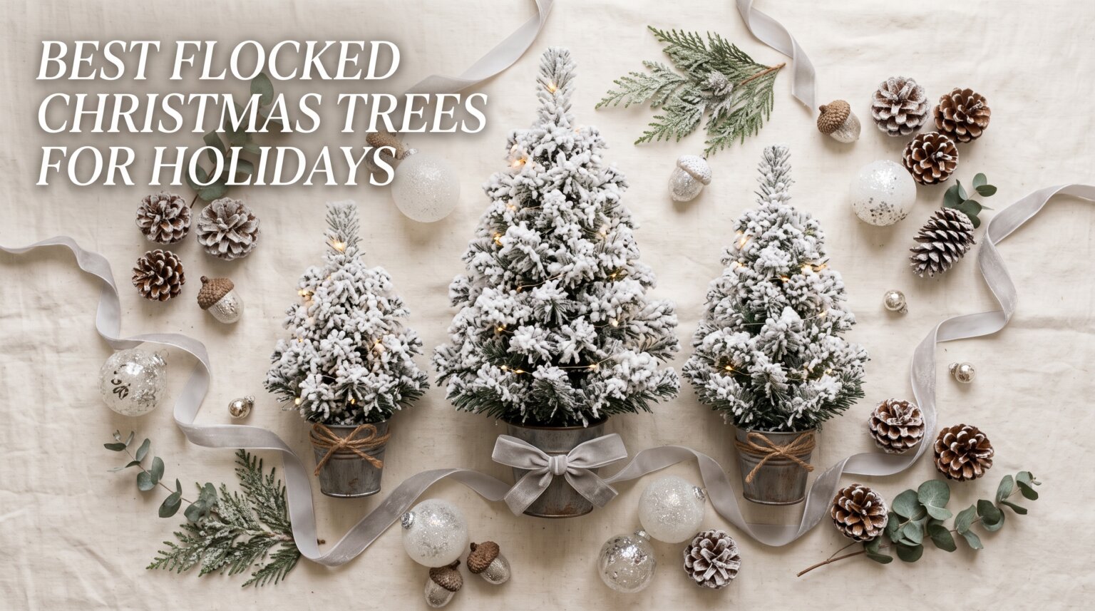 best flocked christmas trees for holidays