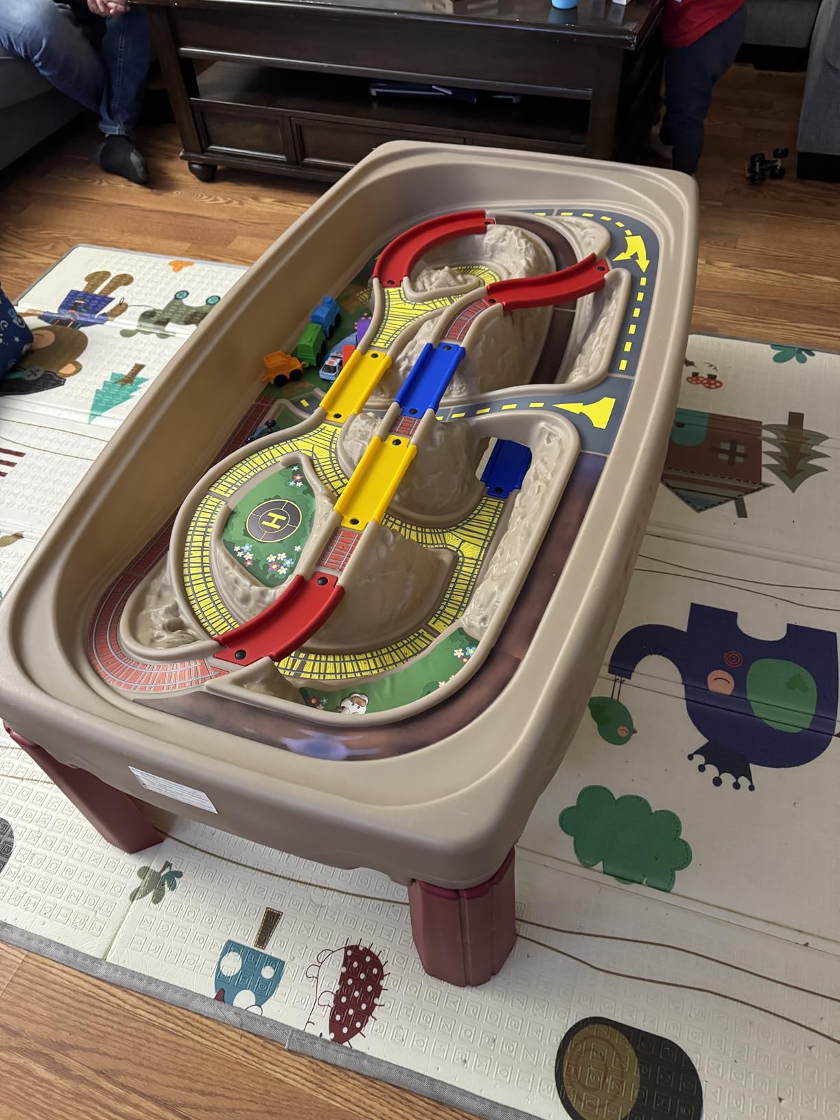 Step2 Deluxe Canyon Road Train & Track Table, Kids Activity Table for Cars, Cover Included, Made of Durable Plastic, Includes 3-Piece Train Set, For Toddlers 3+ Years Old customer photo 1