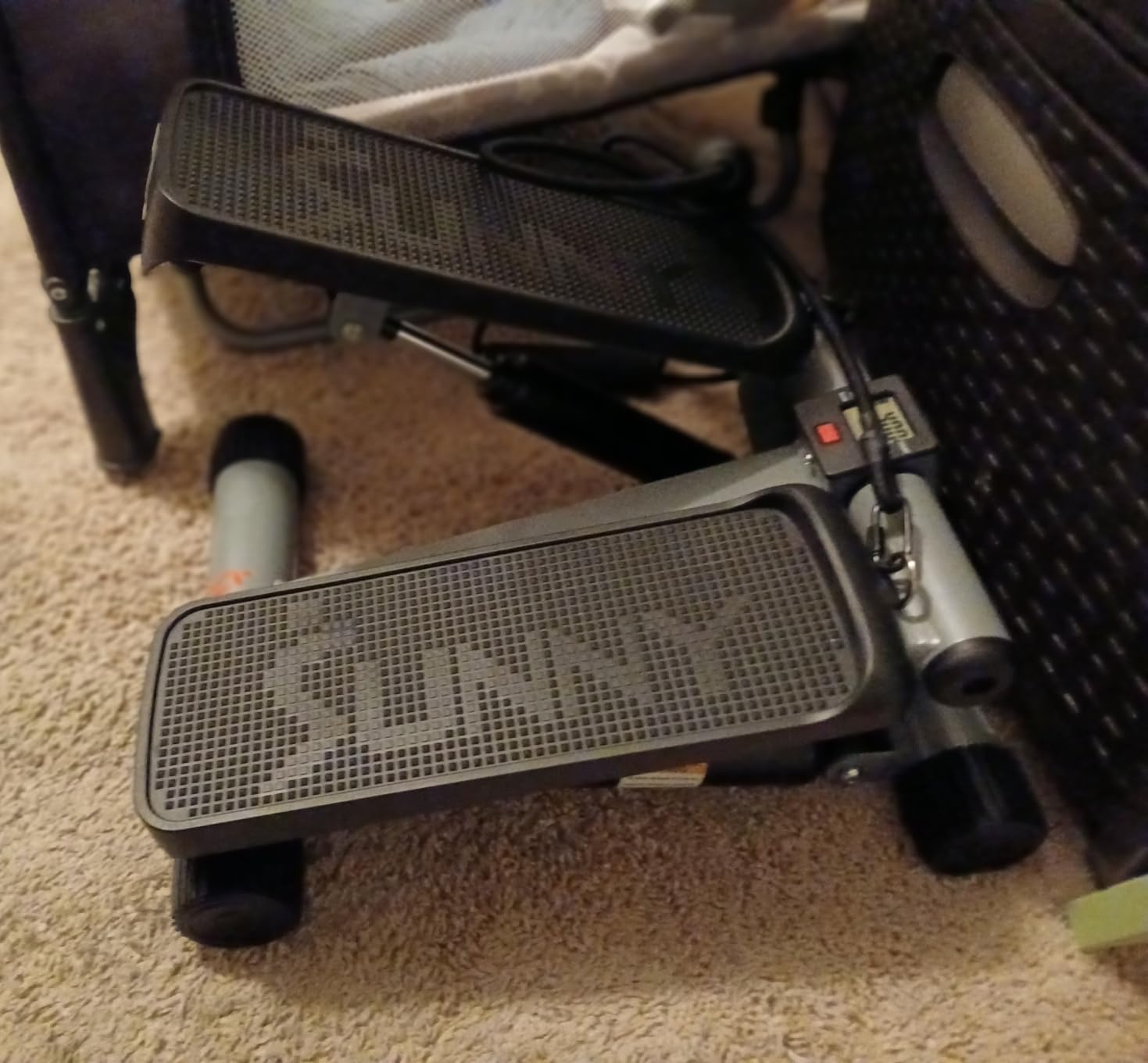 Sunny Health & Fitness Mini Steppers for Exercise at Home, Stair Step Workout Machine with Resistance Bands, Full Body Cardio Equipment, Optional Free SunnyFit App Connection Smart Stepper customer photo 2
