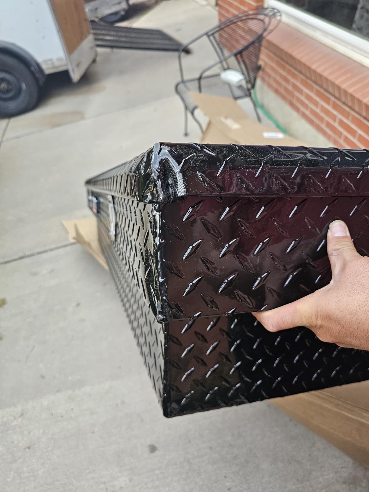 DEE ZEE DZ8170B Red Label Crossover Tool Box, Gloss Black customer photo 2