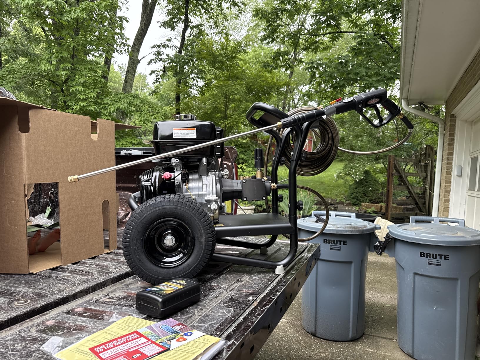 Simpson PS4240 PowerShot Gas Pressure Washer Powered by Honda GX390, 4200 PSI at 4.0 GPM, AAA Triplex Pump, 50' Hose, 5 Nozzles, Welded Steel Frame, 49-State Compliant, 60456 customer photo 2