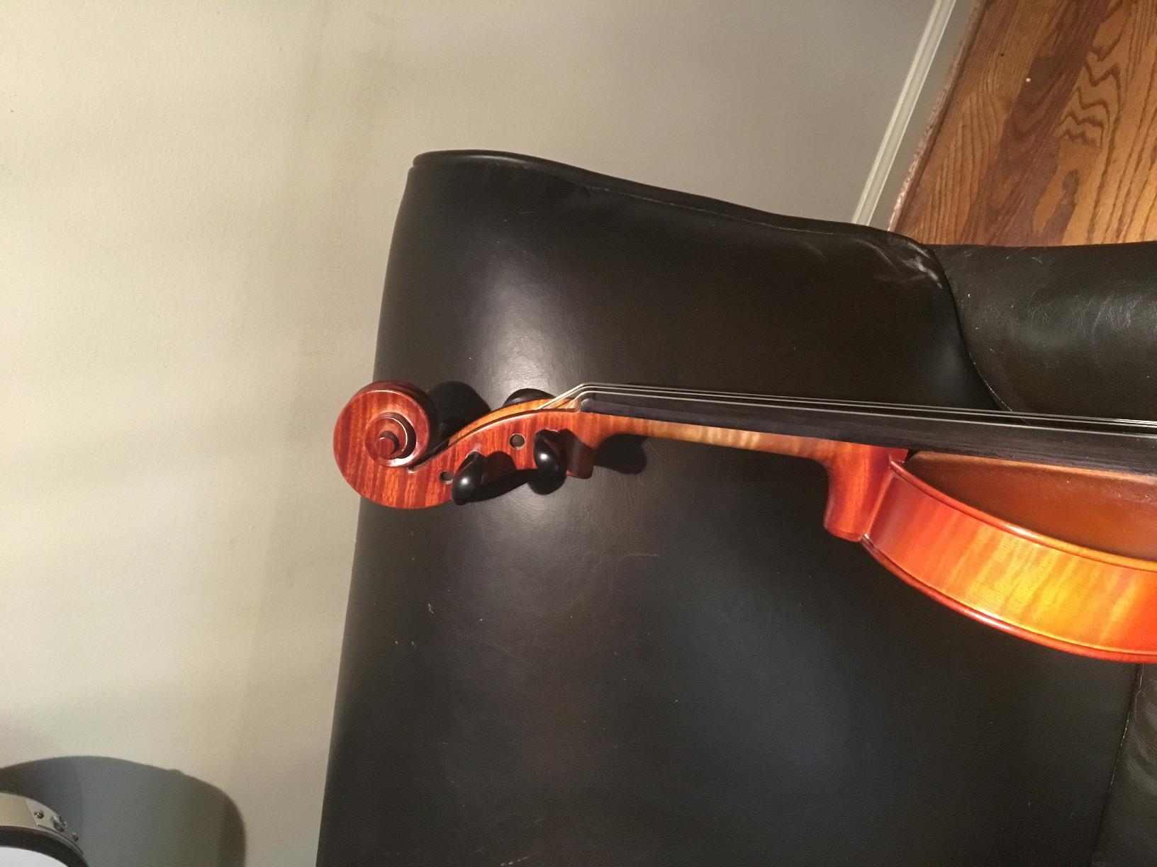 Cecilio Solid Wood Viola 16.5 Inch Viola Full Size, Professional Handcrafted Acoustic Viola with Ebony Fittings, Antique Satin Finish customer photo 2