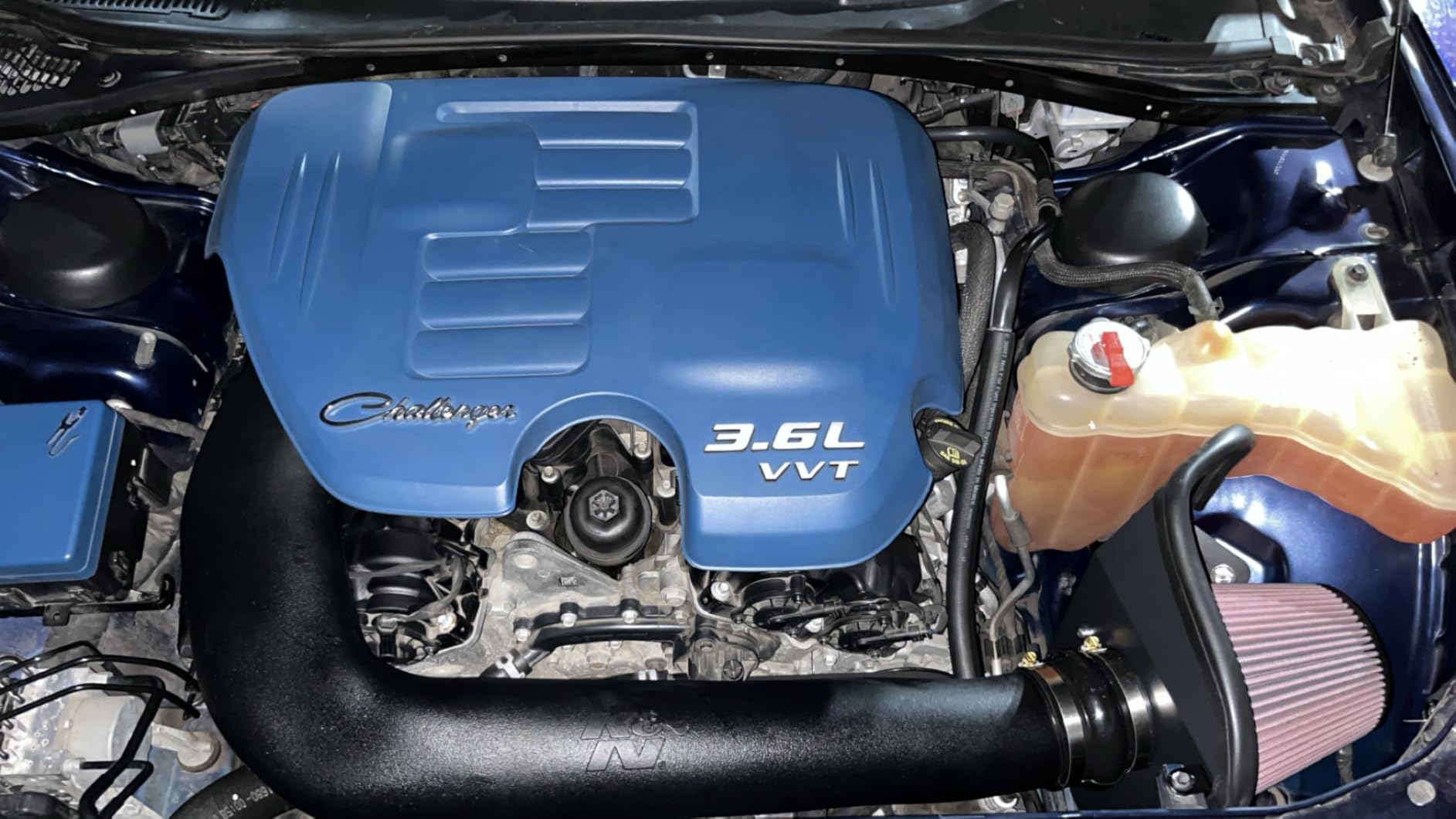K&N Cold Air Intake System: High-Flow Air Filter, Increase Performance & Acceleration: Compatible with 2011-2023 CHRYSLER/DODGE, 300, 300C, Challenger, Charger, 63-1564 customer photo 1