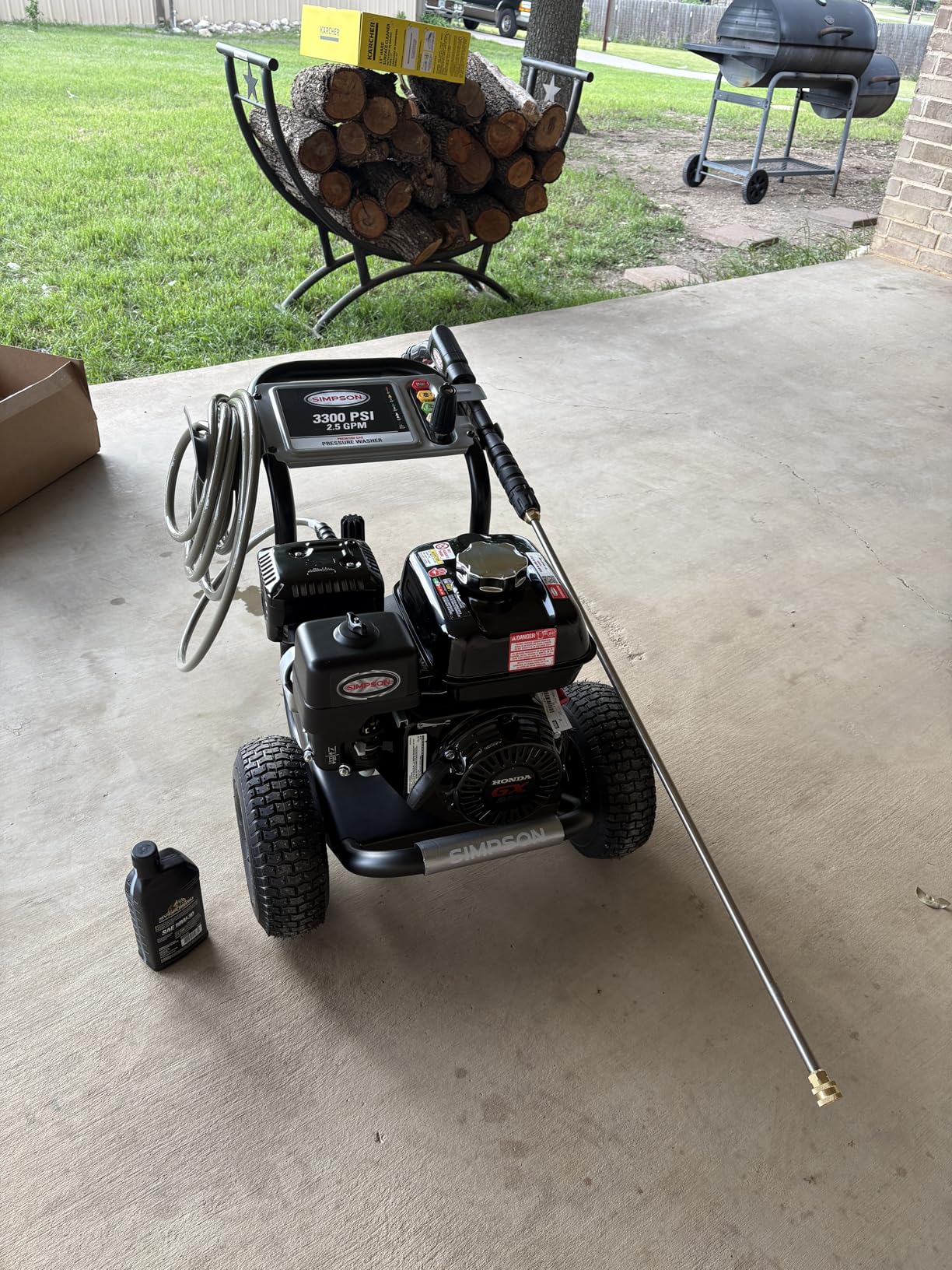 Simpson Cleaning PS3228 PowerShot 3300 PSI Gas Pressure Washer, 2.5 GPM, Honda GX200 Engine, AAA Triplex Pump, 25' MorFlex Hose, 5 Nozzles customer photo 1