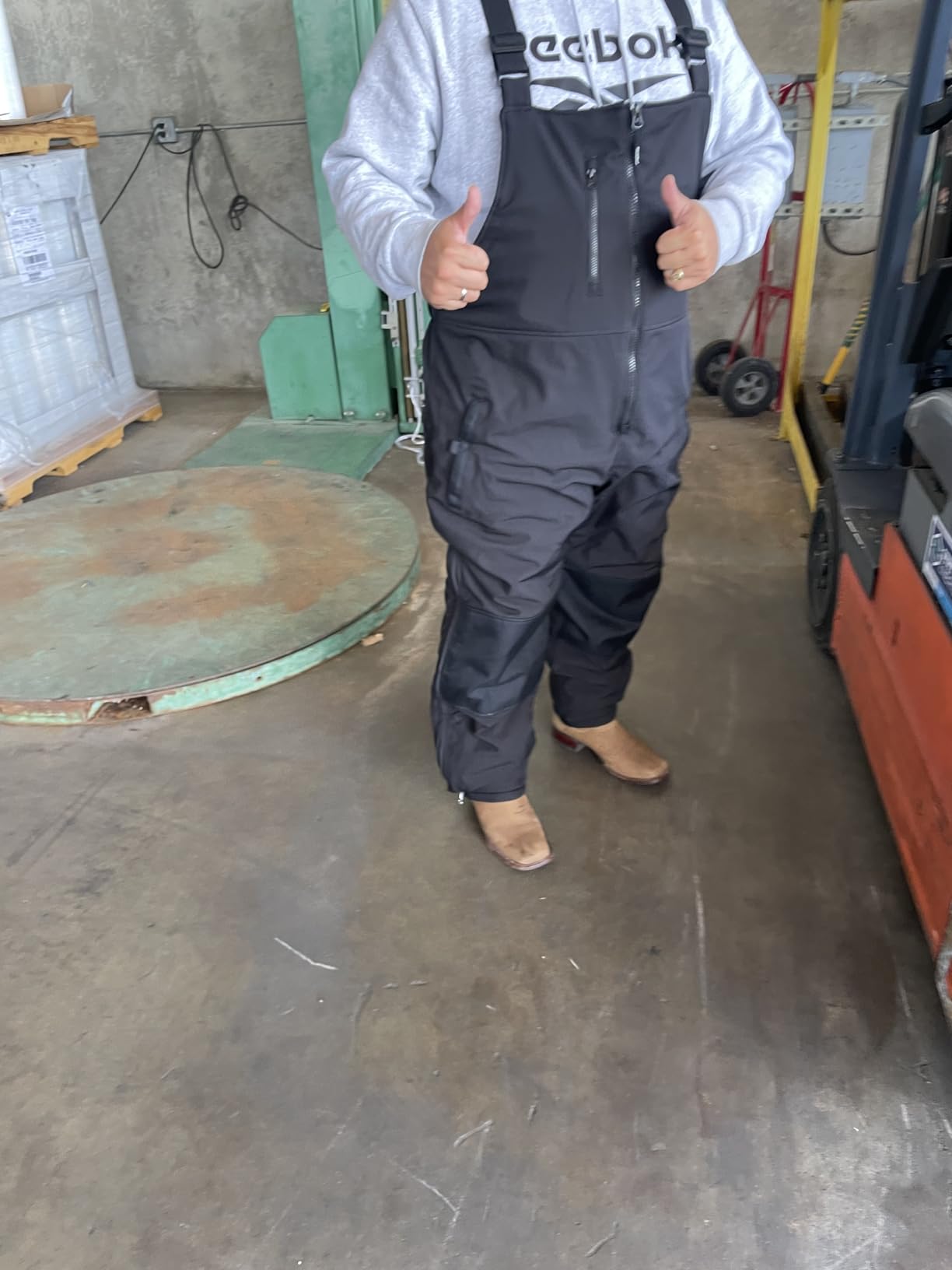 RefrigiWear Insulated Bib Overalls - Rated -20°F Insulated Coveralls - Wind-Resistant Snow Pants - Waterproof Mens Overalls customer photo 1