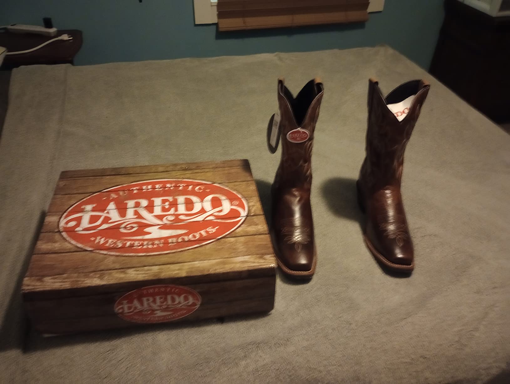 Laredo Mens Breakout Square Toe Pull On Casual Boots Mid Calf - Brown customer photo 2