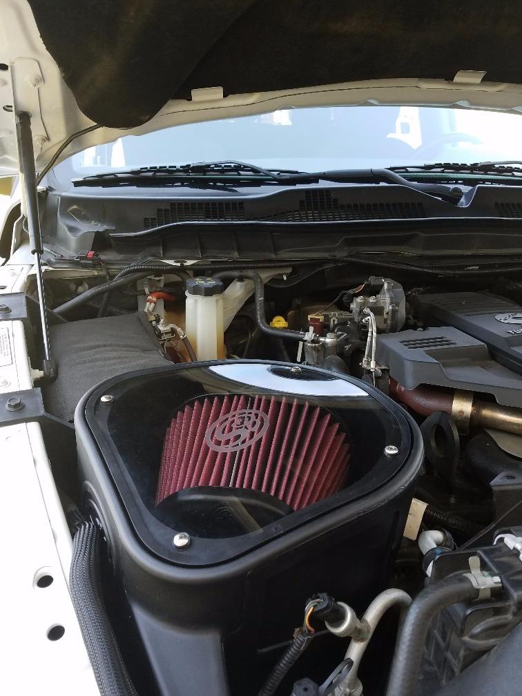 S&B Filters 75-5068 Cold Air Intake For 2013-2018 Dodge Ram Cummins 6.7L (Oiled Cleanable, 8-ply Cotton Filter) customer photo 1