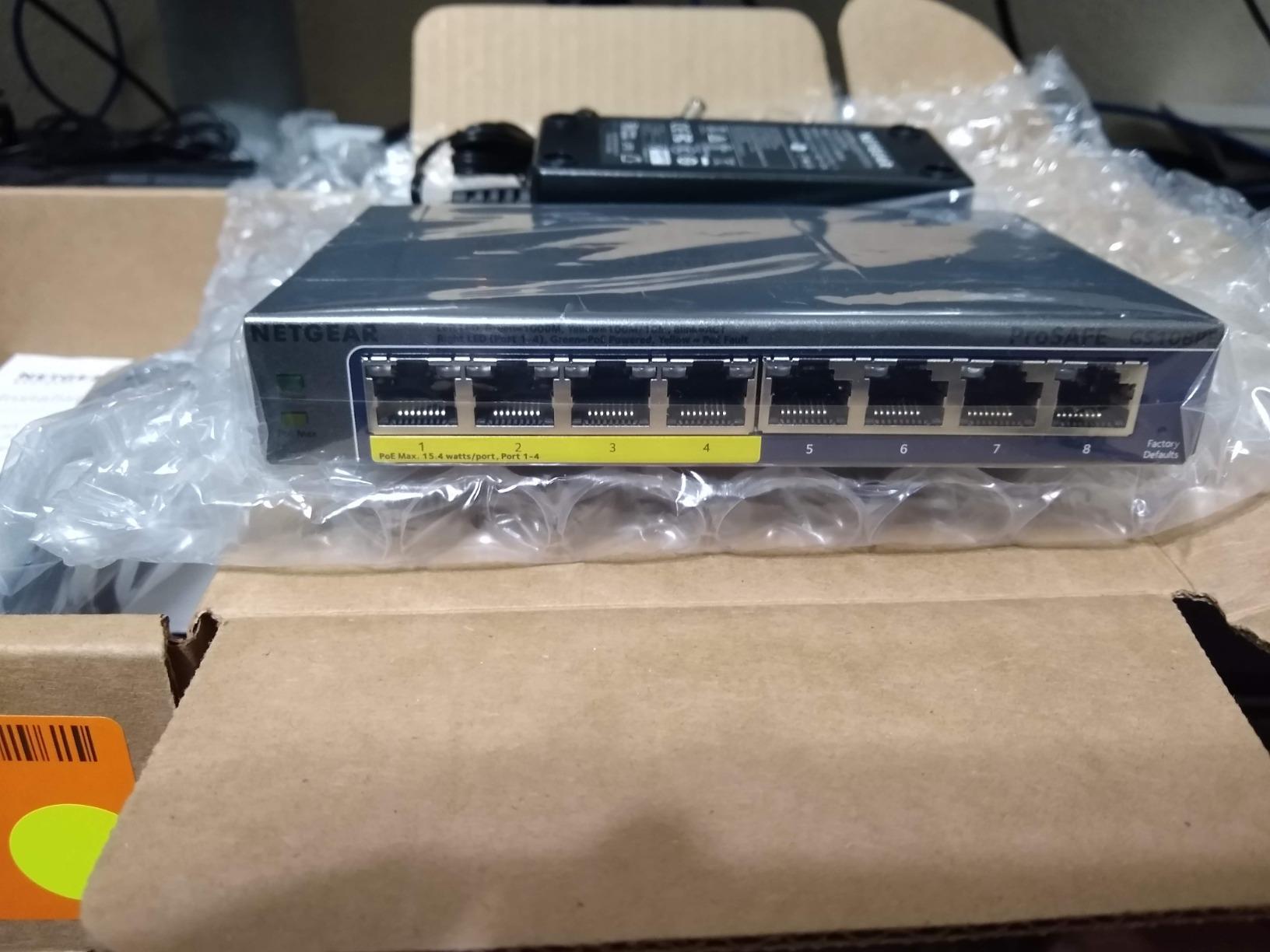 NETGEAR 8-Port PoE Gigabit Ethernet Plus Switch (GS108PEv3) - Managed, with 4 x PoE @ 53W, Desktop or Wall Mount, and Limited Lifetime Protection customer photo 2