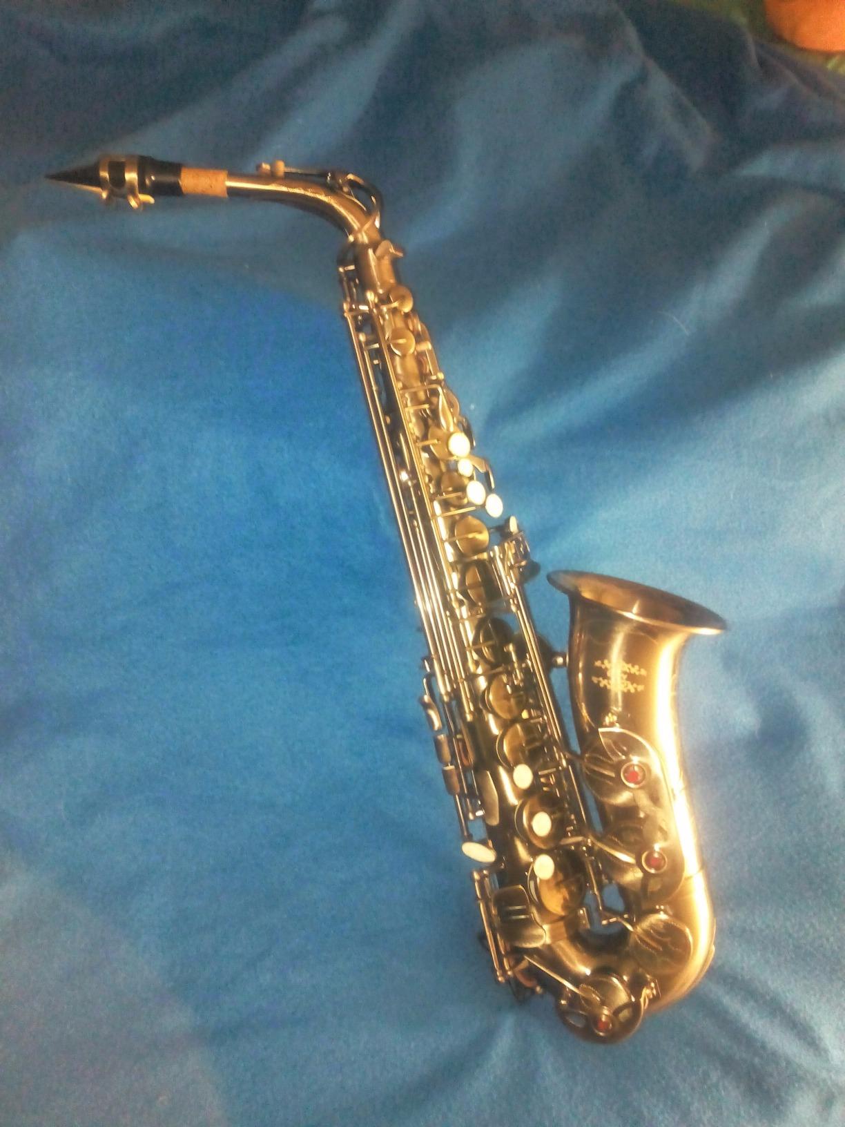 Glory Gold Laquer E Flat Alto Saxophone with 11reeds, 8 Pads cushions, case, carekit customer photo 2