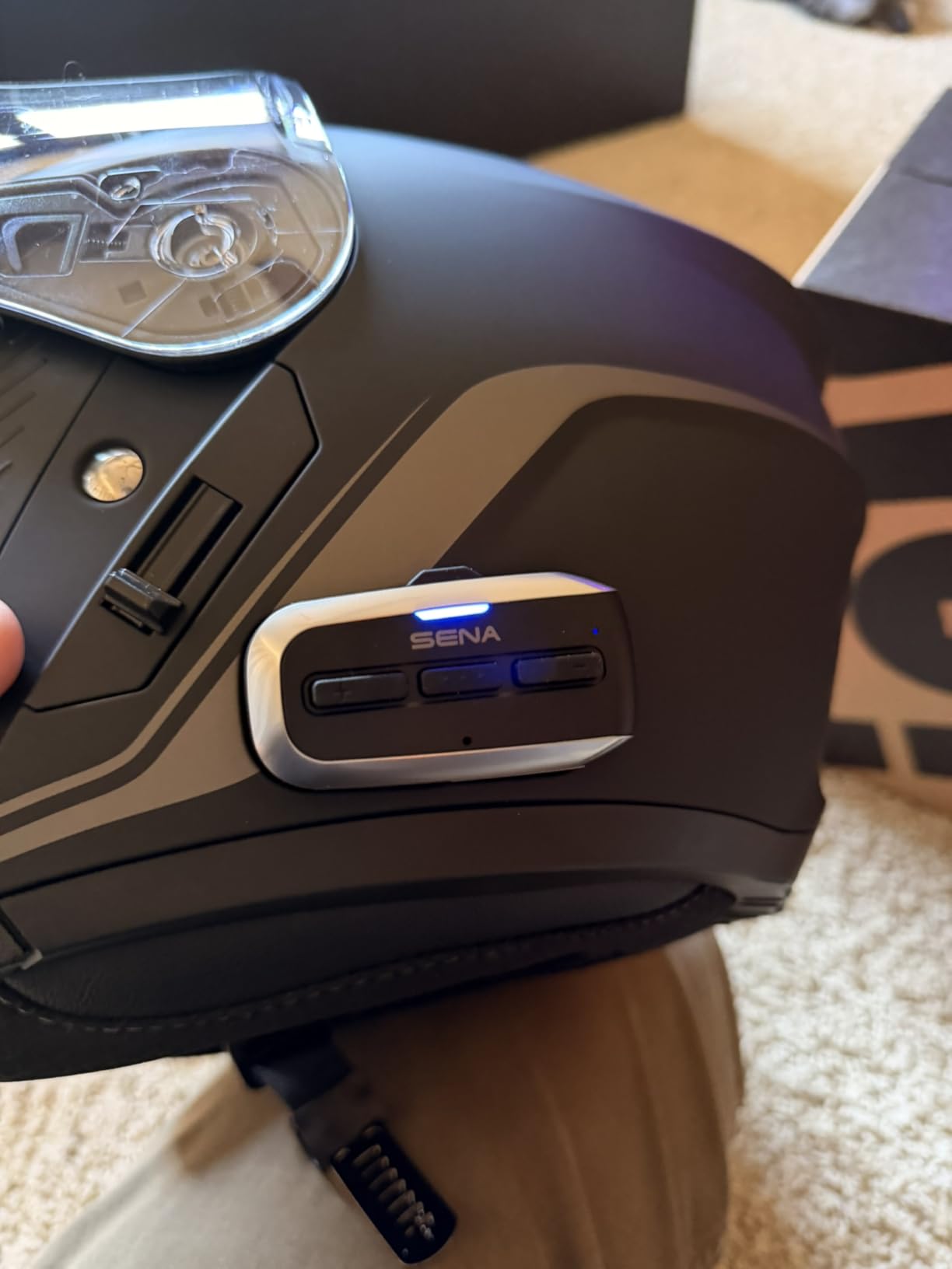 Sena OUTRUSH 2 Modular Smart Motorcycle Helmet with Bluetooth Connectivity and Mesh Intercom Communication customer photo 1
