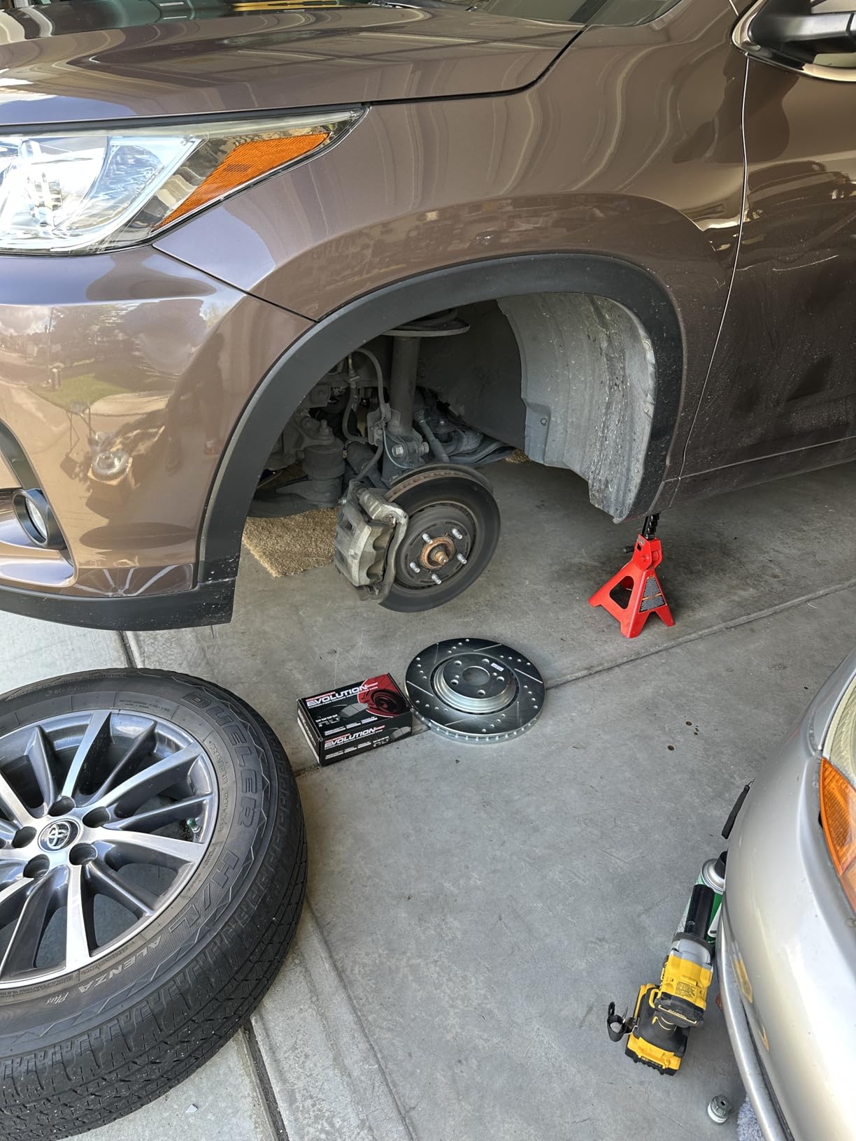PowerStop Z23 Performance Brake Pad & Rotor Kit Front & Rear K5828 | Toyota Sienna, Toyota Highlander, Lexus RX350 Carbon Fiber Ceramic Brake Pads + Drilled & Slotted Rotors customer photo 2