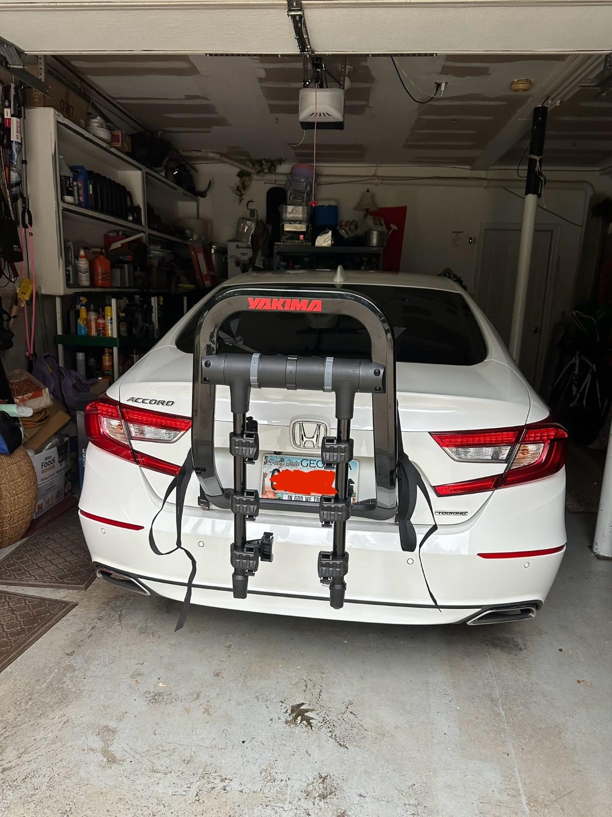 Yakima FullBACK 3 Premium Trunk Bike Rack, Holds 3 Bikes, Tool-Free Installation, SuperCush ZipStrips, Foldable Arms, SKS Locks, Bottle Opener customer photo 1
