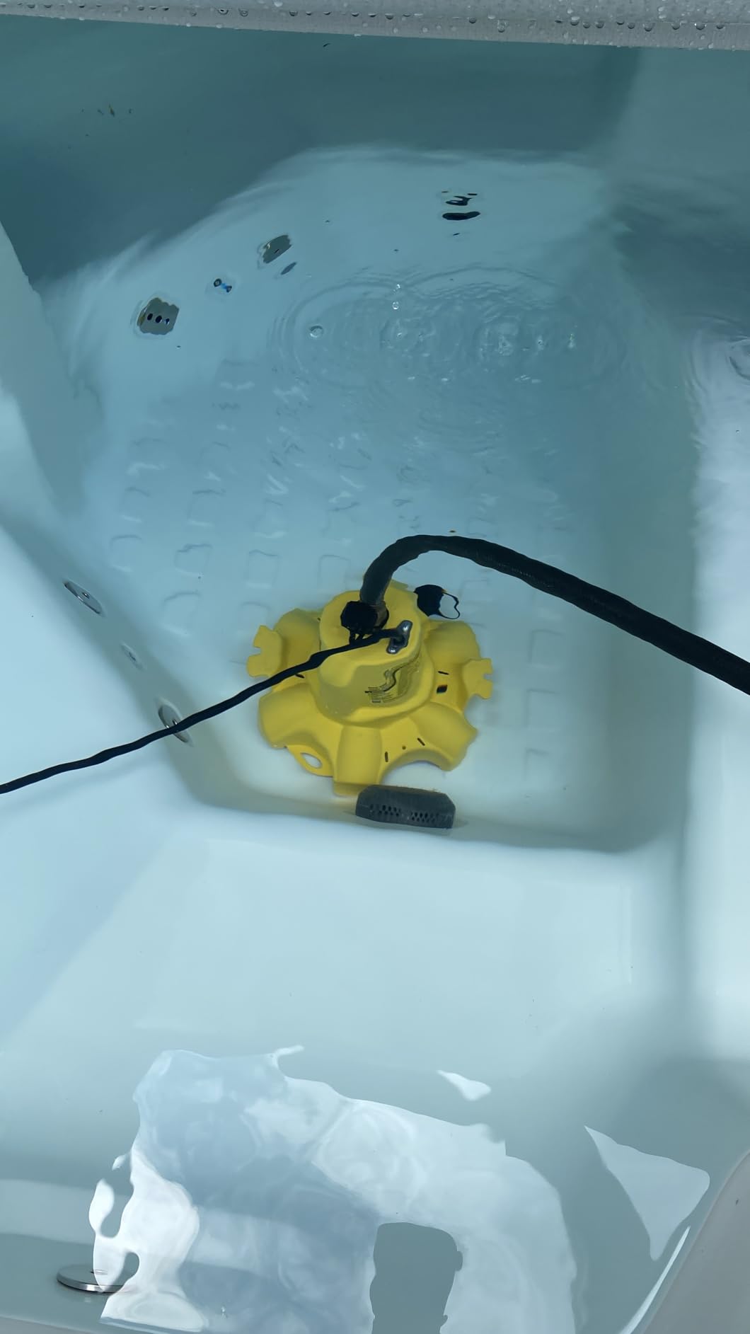 WAYNE WaterBUG 1/6 HP 1350 GPH Submersible Pump with Multi-Flo Technology - Water Removal and Transfer Pump, Yellow customer photo 2