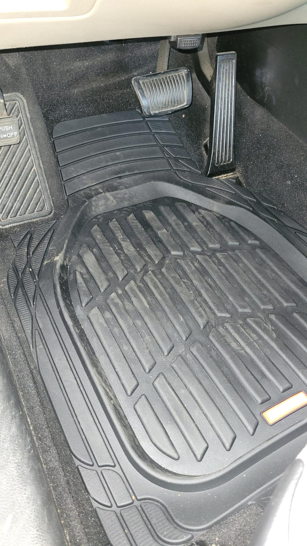Motor Trend FlexTough Floor Mats for Cars, Black Deep Dish All-Weather Car Mats, Waterproof Trim-to Fit Automotive Floor Mats for Cars Trucks SUV, Universal Floor Liner Car Accessories customer photo 1