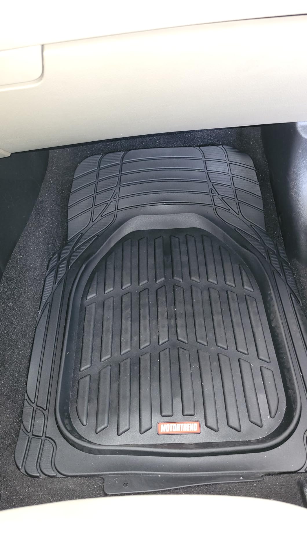 Motor Trend FlexTough Floor Mats for Cars, Black Deep Dish All-Weather Car Mats, Waterproof Trim-to Fit Automotive Floor Mats for Cars Trucks SUV, Universal Floor Liner Car Accessories customer photo 2