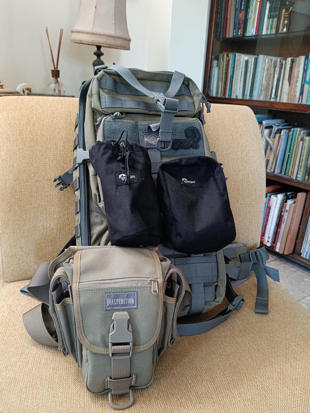 MAXPEDITION Gyrfalcon Backpack (Khaki-Foliage) 36L Tactical Backpack with Detachable Waist Pack, MOLLE Internal Frame Rucksack, Military Survival Pack, Bug Out Bag, PT1054KF customer photo 1