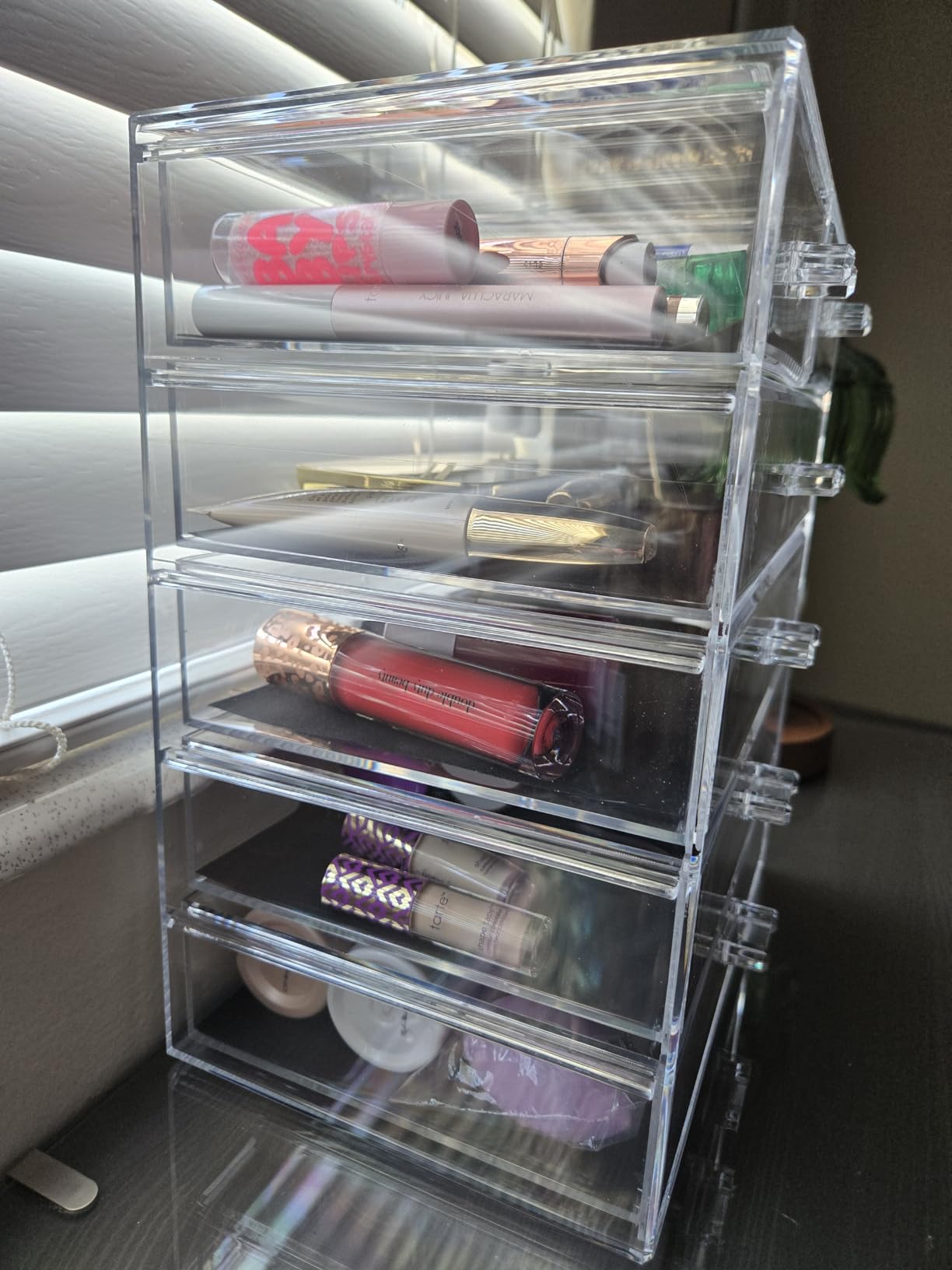 Sorbus Acrylic Makeup Organizer Set, 6-Drawer Vanity & Countertop Cosmetic Storage with Small & Wide Drawers, Clear Makeup Storage for Brushes, Lipsticks, Jewelry customer photo 2