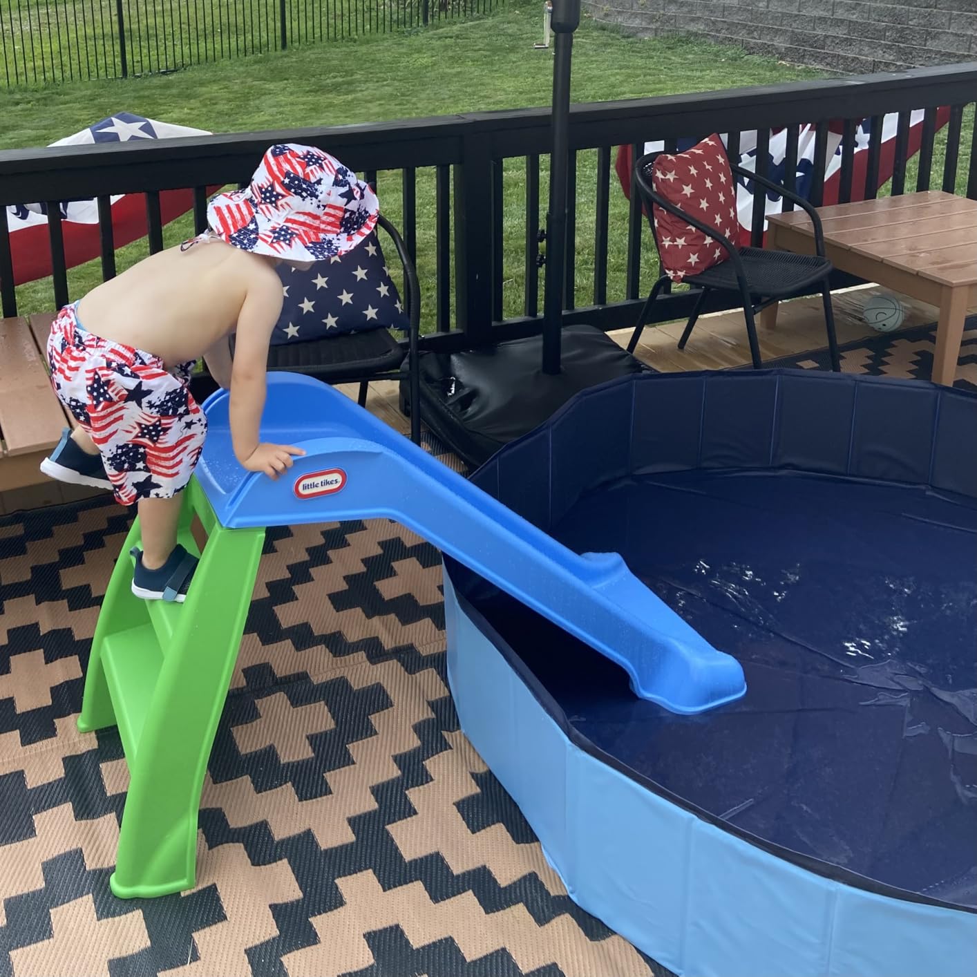 Little Tikes First Slide (Blue/Green) customer photo 1