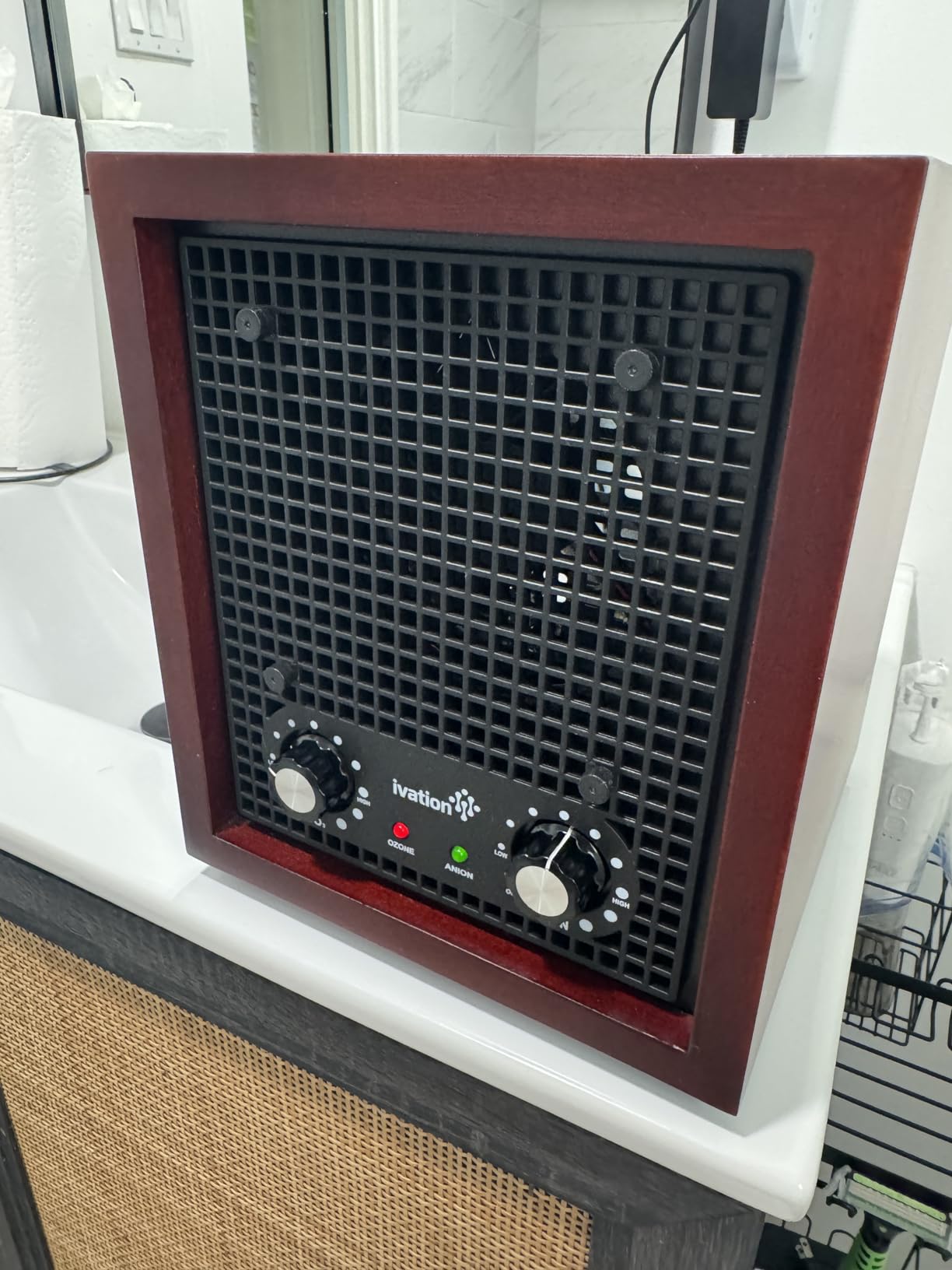 Ivation Ozone Generator Air Purifier, Ionizer & Deodorizer - Purifies Up to 3,500 Sq/Ft - Great for Dust, Pollen, Pets, Smoke & More customer photo 1