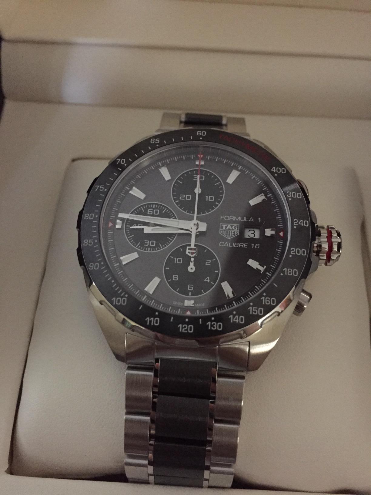 TAG Heuer Men's CAZ2012.BA0970 Formula 1 Analog Display Swiss Automatic Chronograph Silver Watch customer photo 1