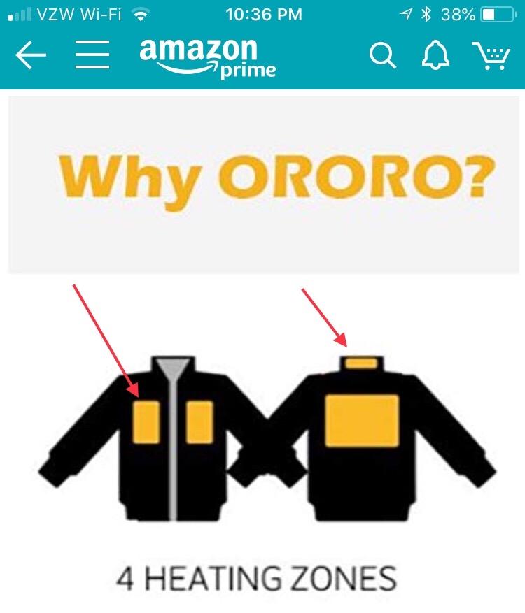 ORORO Women's Heated Vest, 4 Heating Zones Lightweight Electric Vest | Classic design with FELLEX insulation, wind and water resistant shell, rechargeable battery included for daily winter comfort customer photo 2