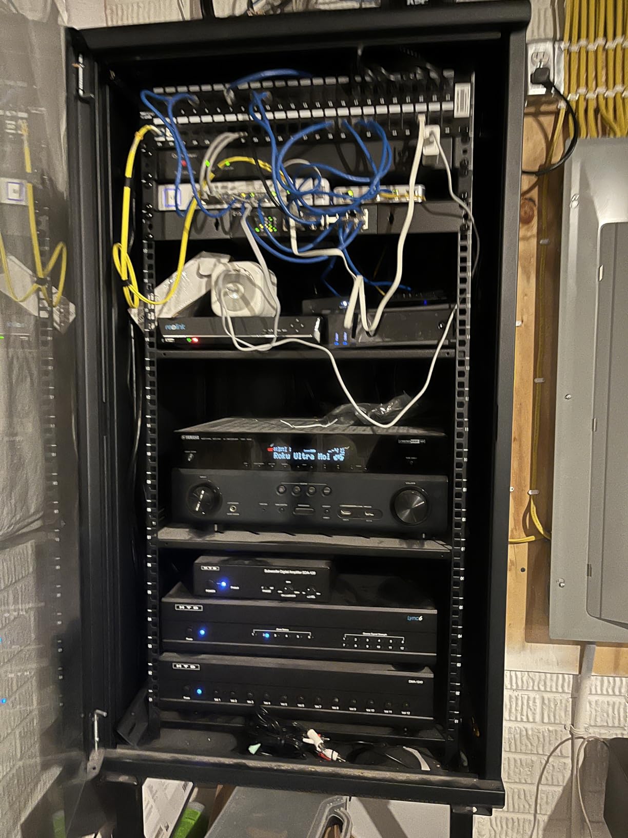 NavePoint 22U Server Rack Enclosure with Shelves, Caster Wheels, 2 Fans, Locking Glass Door, Removable Side Panels - 22U Network Cabinet 23.6