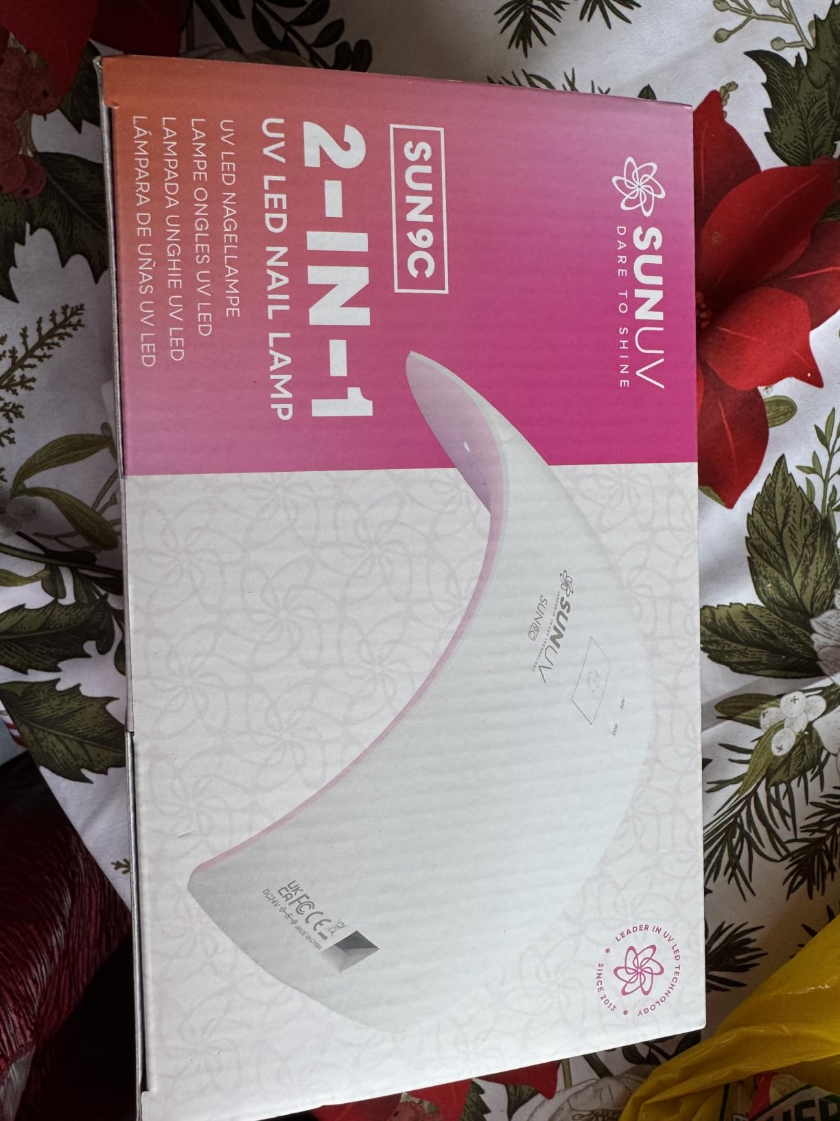 SUNUV SUN9C UV LED Nail Lamp, Nail Dryer for Gel Polish UV Light for Nails with Sensor 2 Timers, Pink customer photo 2