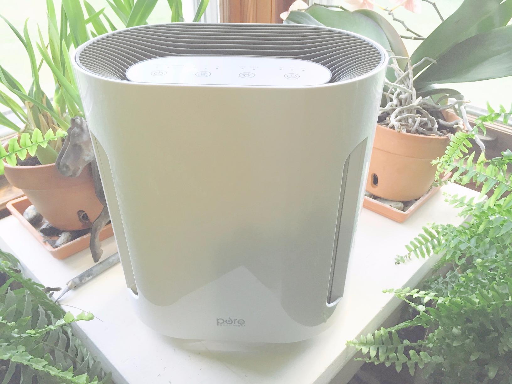 Pure Enrichment PureZone Air Purifier for Bedroom & Living Room, 4-Stage Filtration & UV-C Light, H13 HEPA Filter Helps Remove Bacteria, Pet Hair Dander, Allergens, Germs, Smoke, Dust (White) customer photo 1