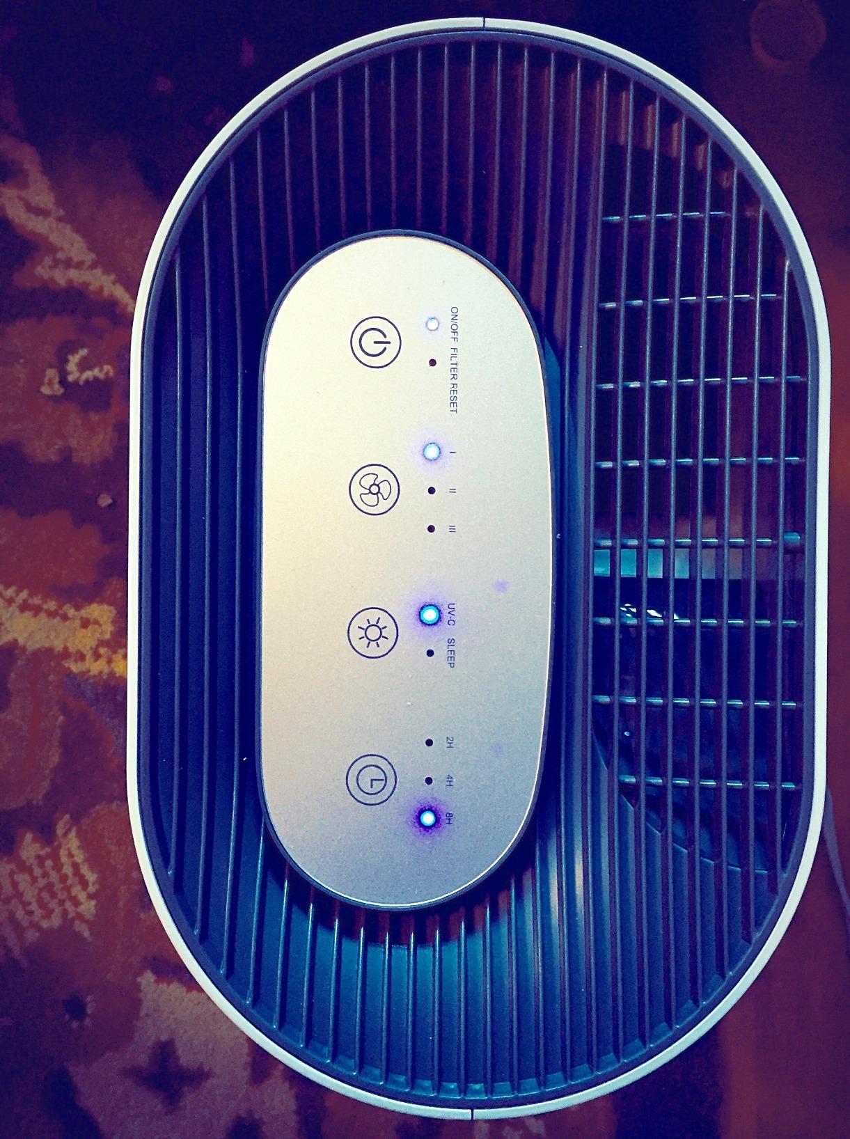Pure Enrichment PureZone Air Purifier for Bedroom & Living Room, 4-Stage Filtration & UV-C Light, H13 HEPA Filter Helps Remove Bacteria, Pet Hair Dander, Allergens, Germs, Smoke, Dust (White) customer photo 2