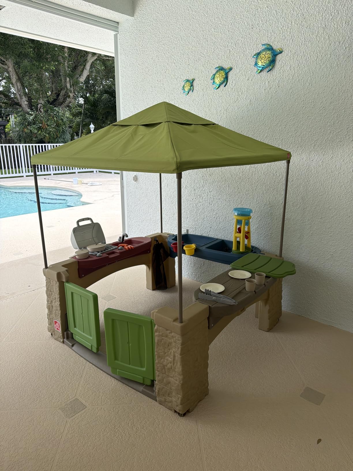 Step2 All Around Playtime Patio with Canopy Playset - Shaded Outdoor Playhouse for Kids with Realistic, Interactive Features customer photo 2
