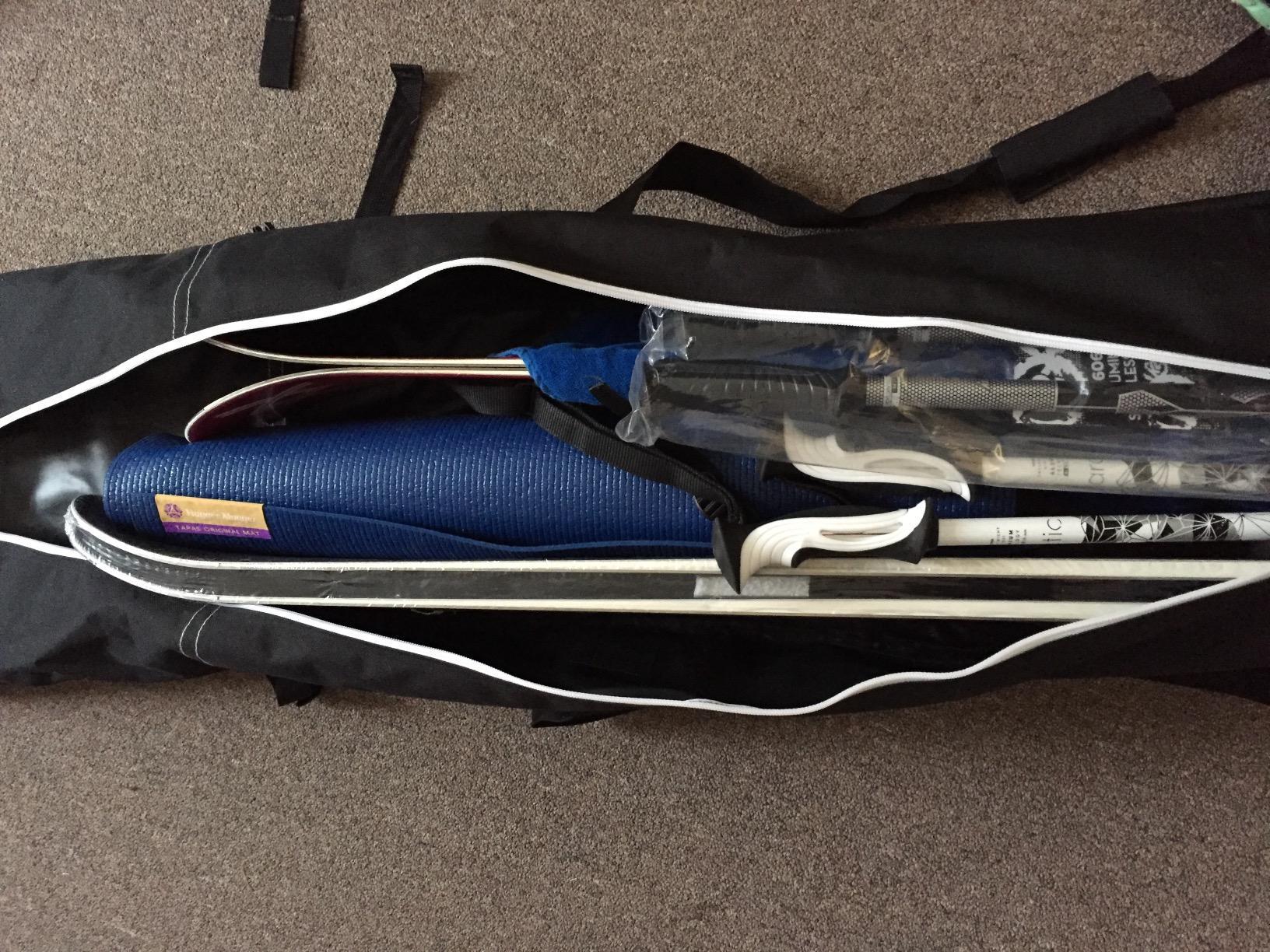 Athletico Ski Bag and Ski Boot Bag Combo - Ski Bags for Air Travel - Unpadded Snow Ski Bags Fit Skis Up to 200cm - For Men, Women, Adults, and Children customer photo 2