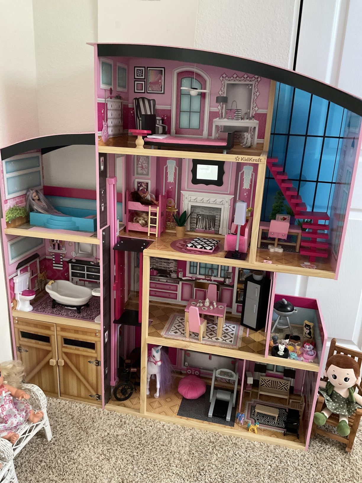 KidKraft Wooden Dollhouse Shimmer Mansion for 12