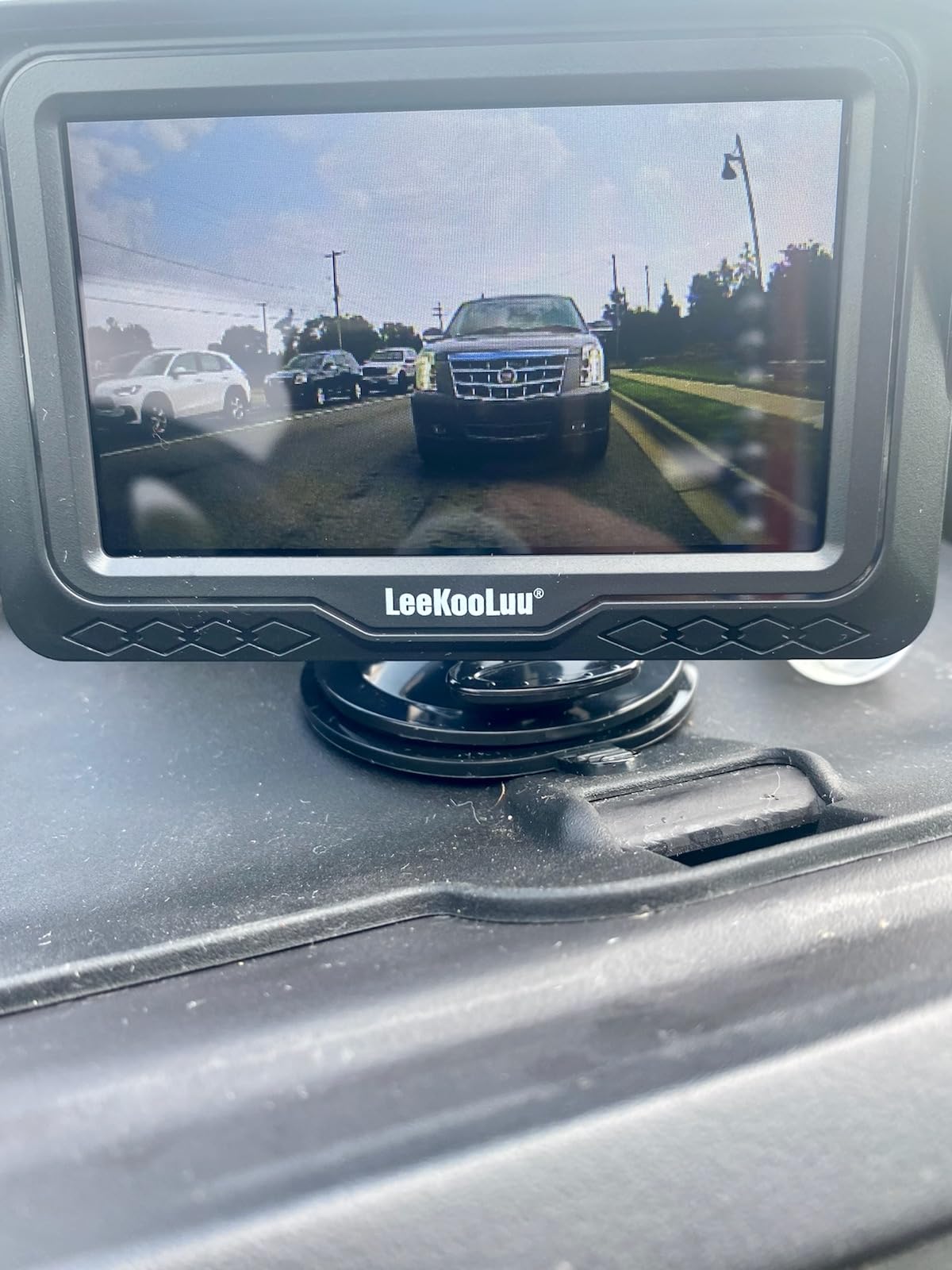 HD 1080P Backup Camera Plug & Play: Easy to Install in 15 Minutes Starlight Night Vision for Backing Up Safely in the Dark - Real-time Image Zero lag Rear View Camera with Monitor for Cars Trucks SUVs customer photo 2