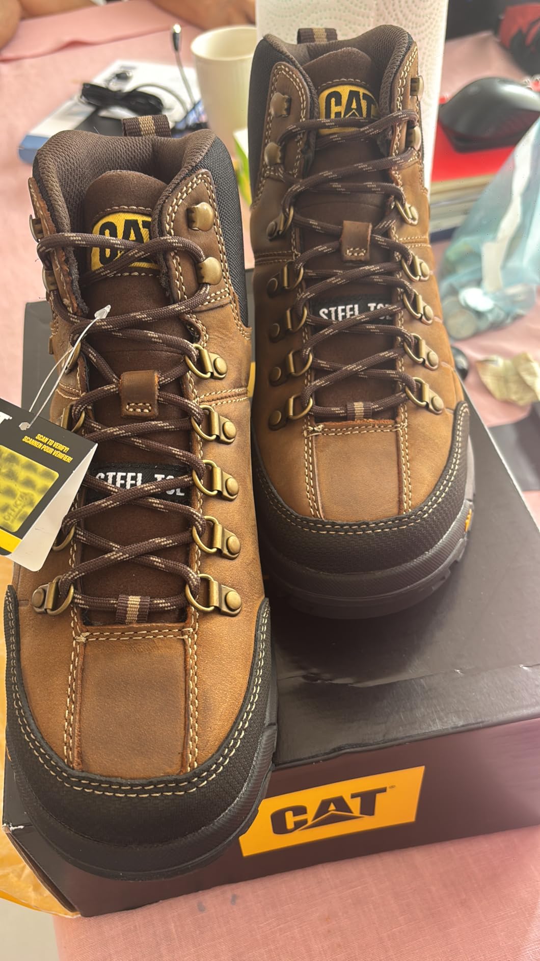 CAT Men's Threshold Waterproof Steel Toe Work Boot customer photo 1