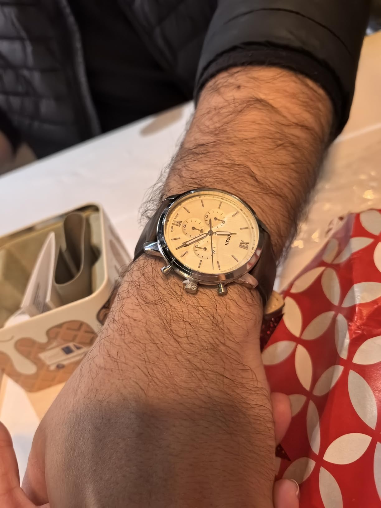 Fossil Men's Neutra Quartz Stainless Steel Chronograph Watch customer photo 1