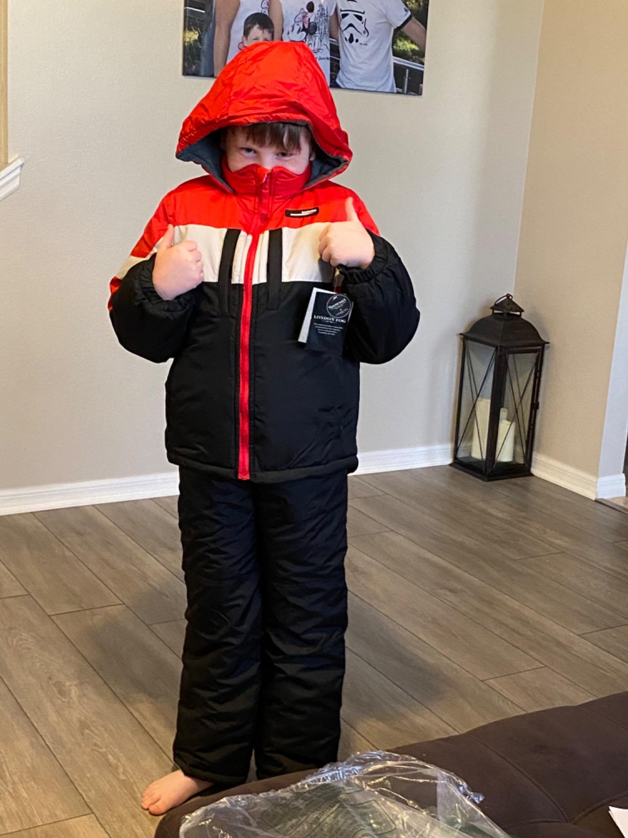 London Fog Navy Snowsuit L2178s40 Outerwear customer photo 2