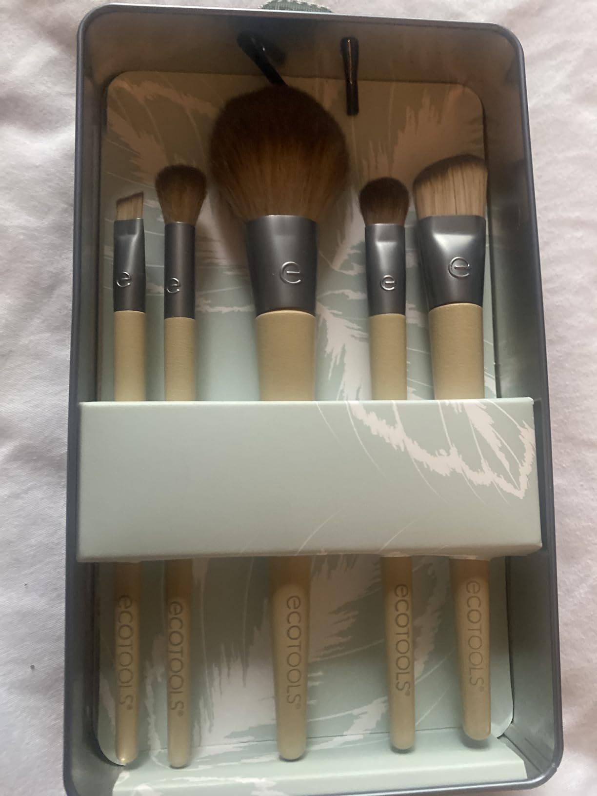 EcoTools 6-Piece Start the Day Beautifully Makeup Brush Set, Makeup Brushes For Eyeshadow, Blush, Concealer, & Foundation Application, Eco-Friendly, Gift Set, Synthetic Hair, Vegan & Cruelty-Free customer photo 2