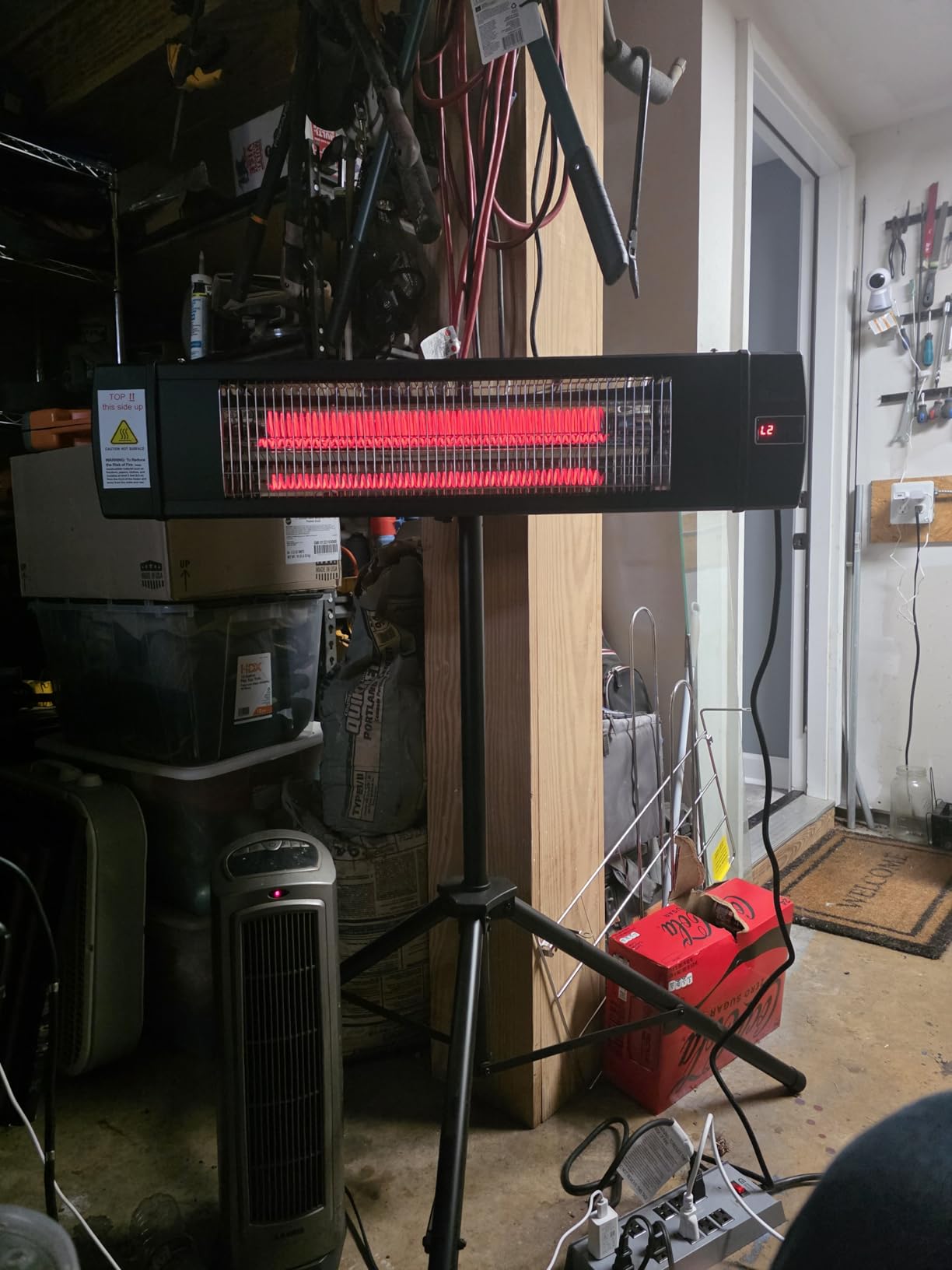 DR. INFRARED HEATER Portable Infrared Indoor and Outdoor Space Heater for Patio, Garage, Commercial and Residential With Remote Control, Without Thermostat, Black customer photo 1